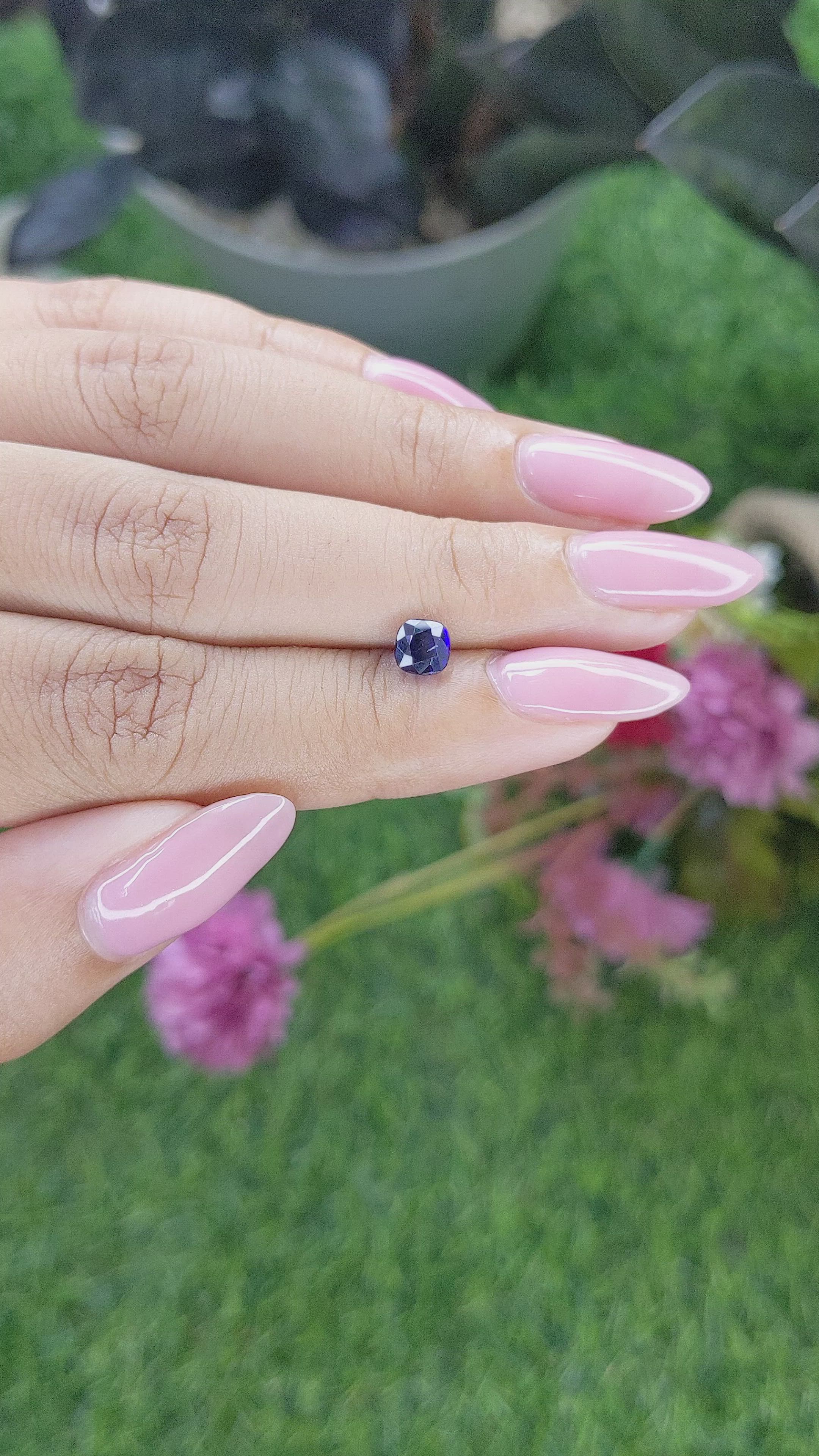 1.03 Ct. Blue Sapphire from Tanzania Size Video