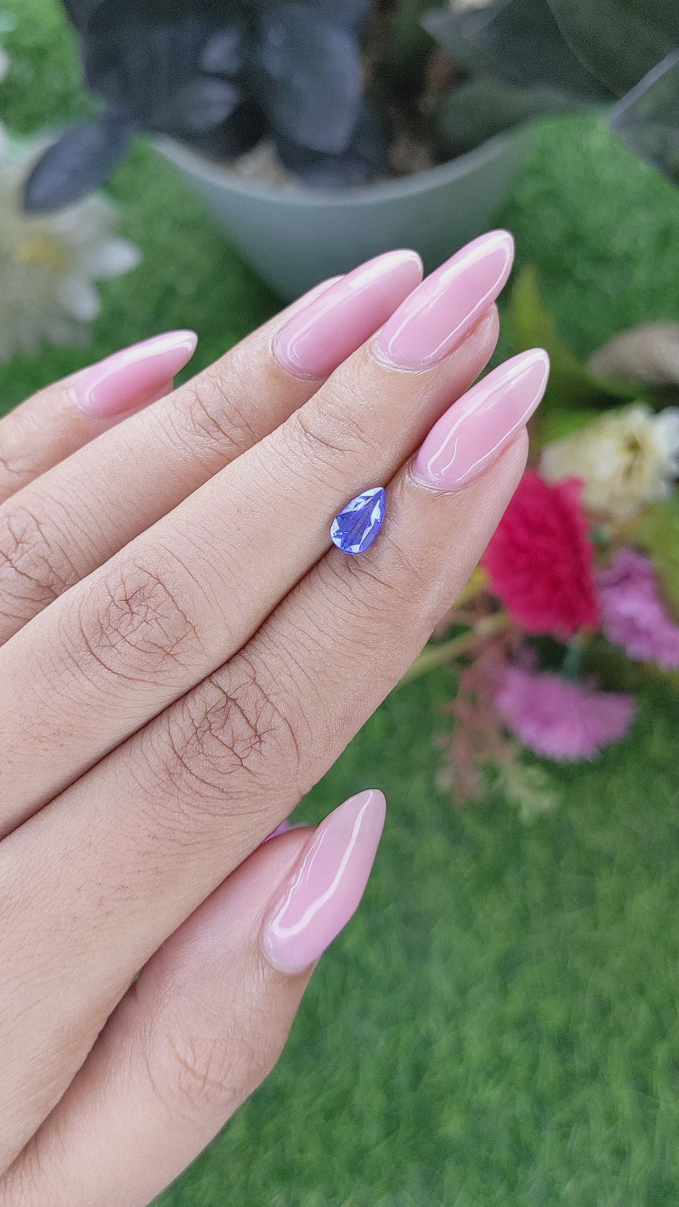1.02 Ct. Blue Sapphire from Tanzania Size Video
