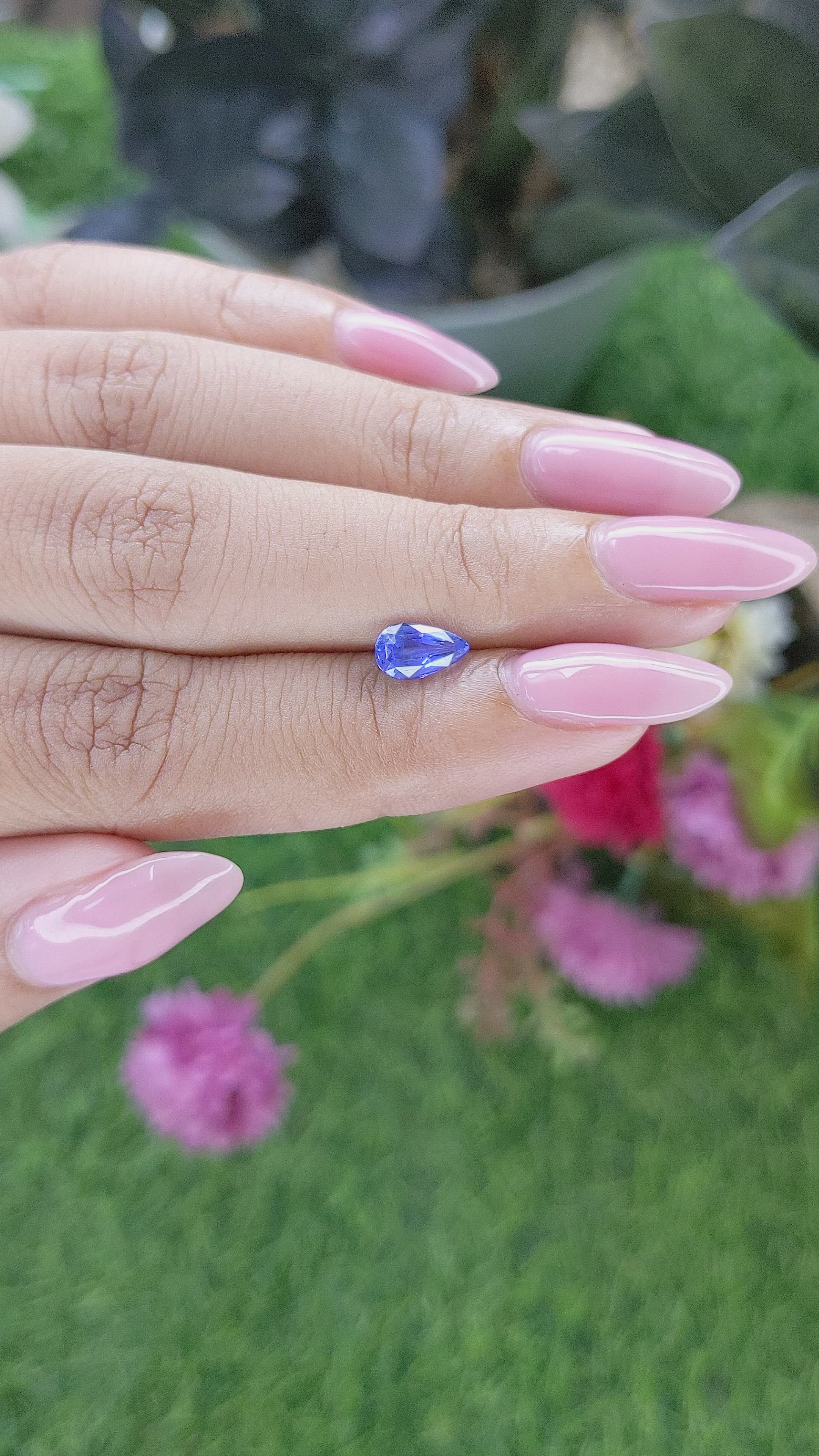 1.02 Ct. Blue Sapphire from Tanzania Size Video
