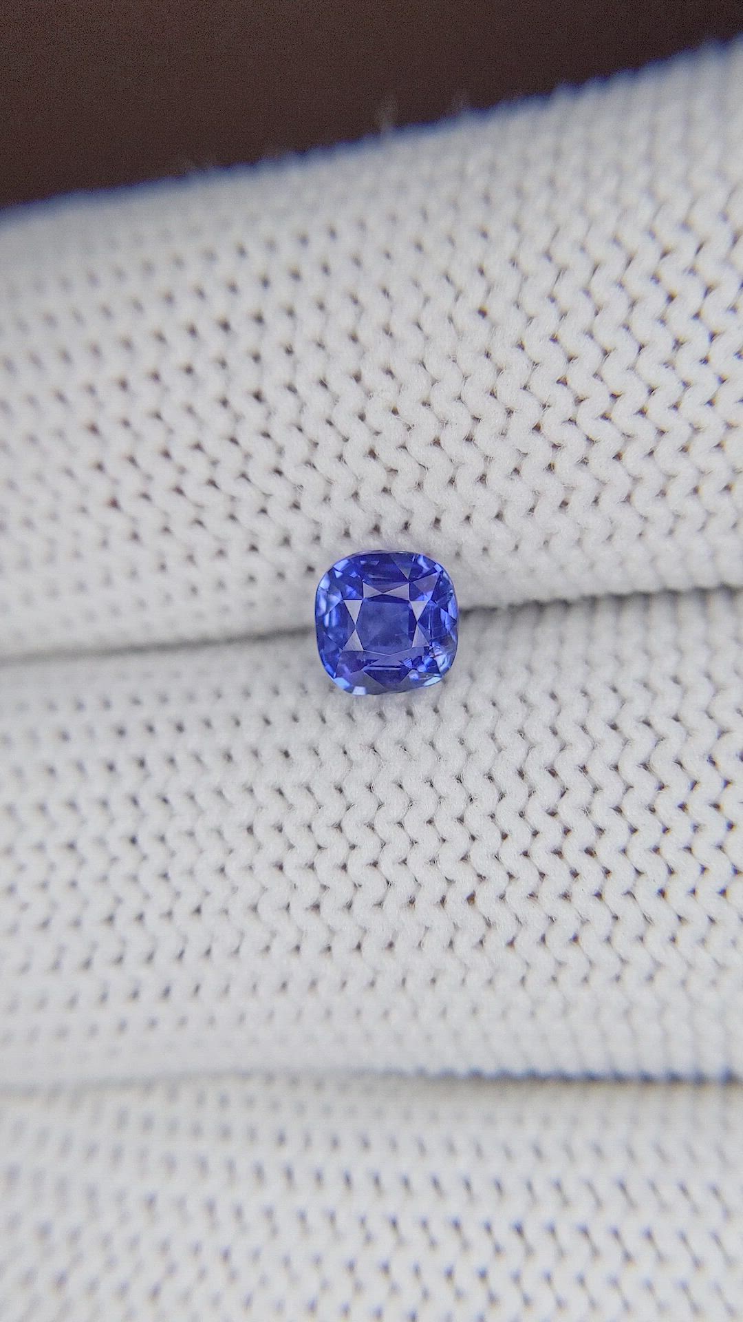1.01 Ct. Blue Sapphire from Tanzania Size Video