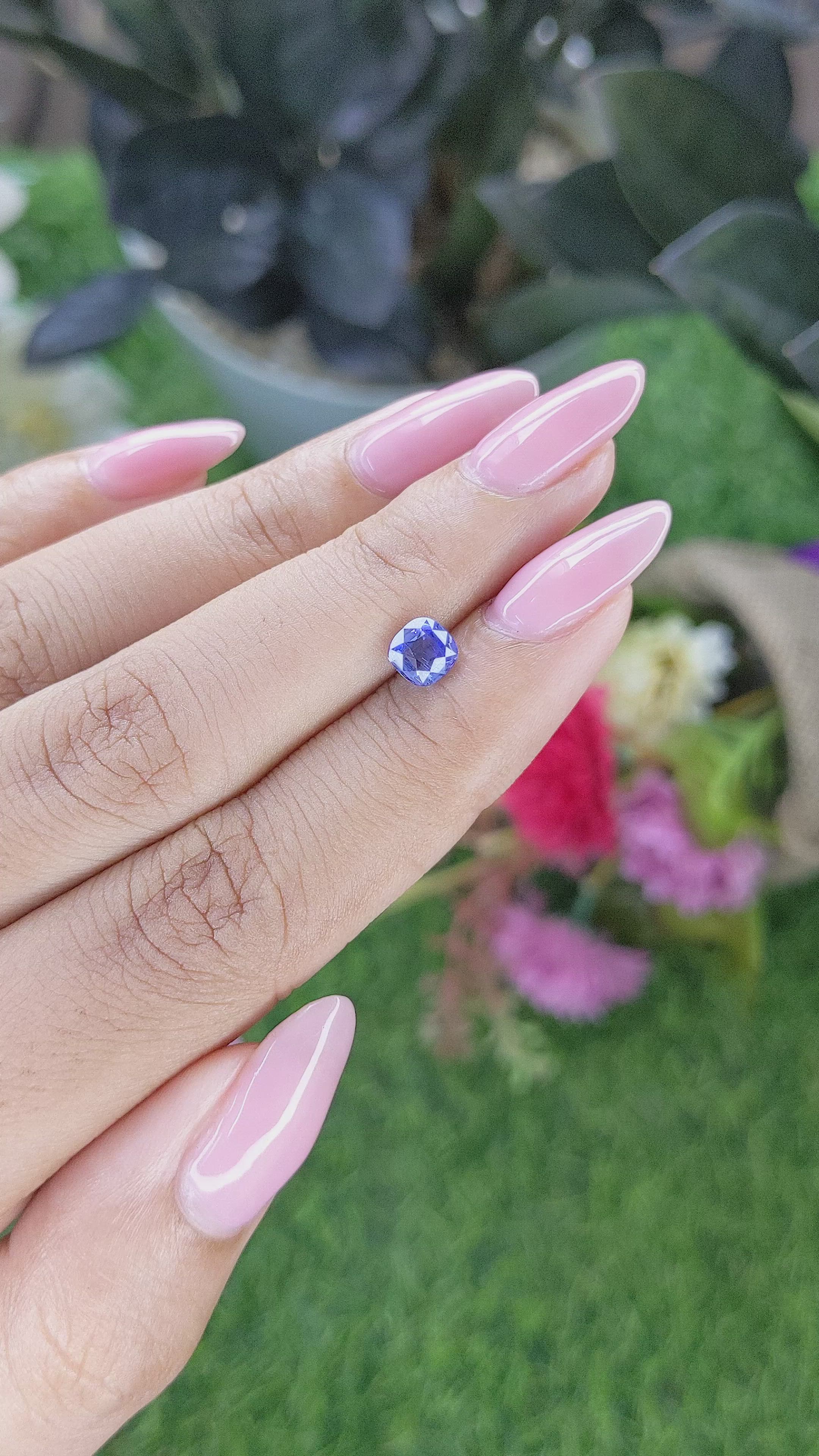 1.01 Ct. Blue Sapphire from Tanzania Size Video