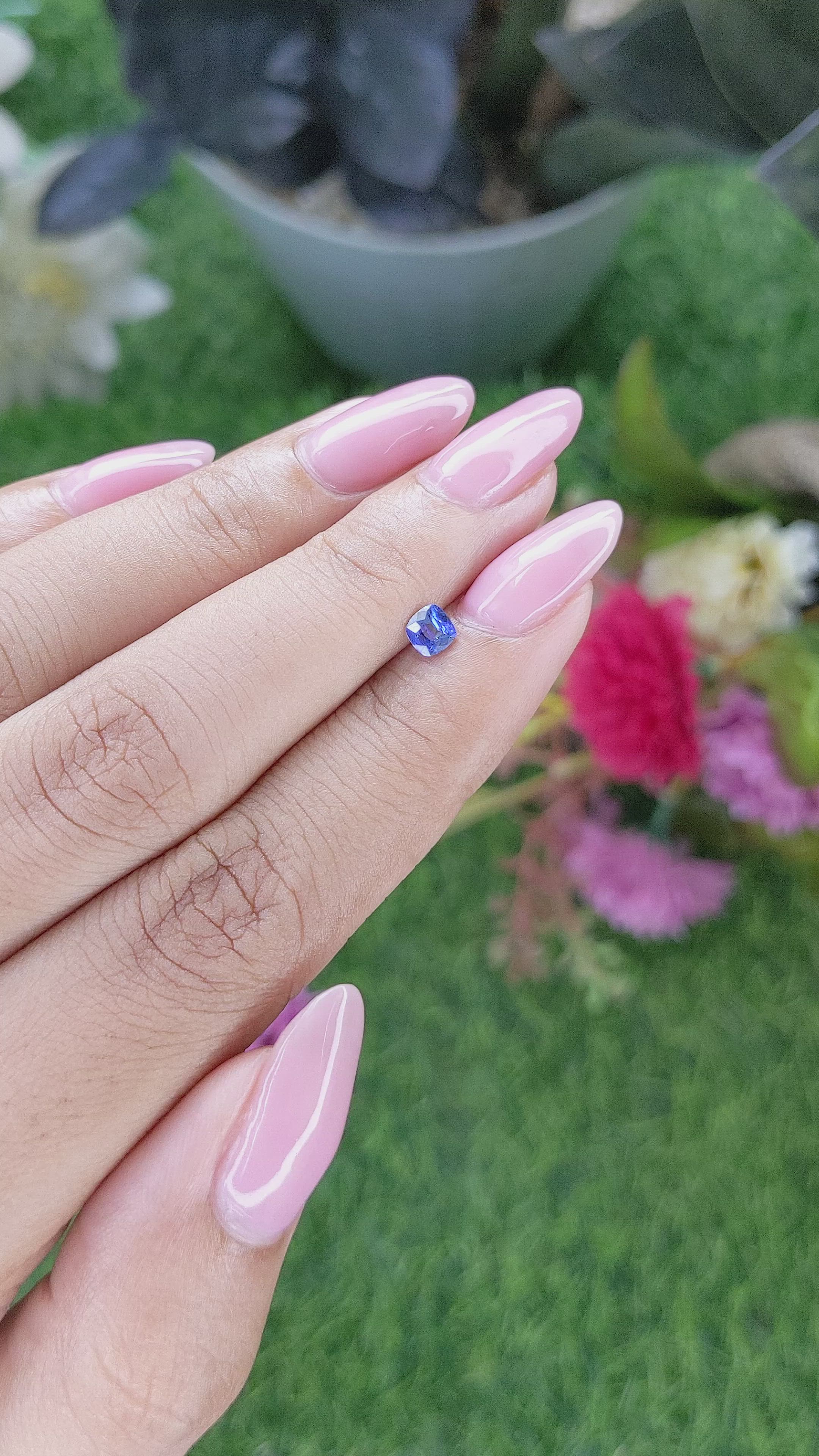 0.31 Ct. Blue Sapphire from Tanzania Size Video