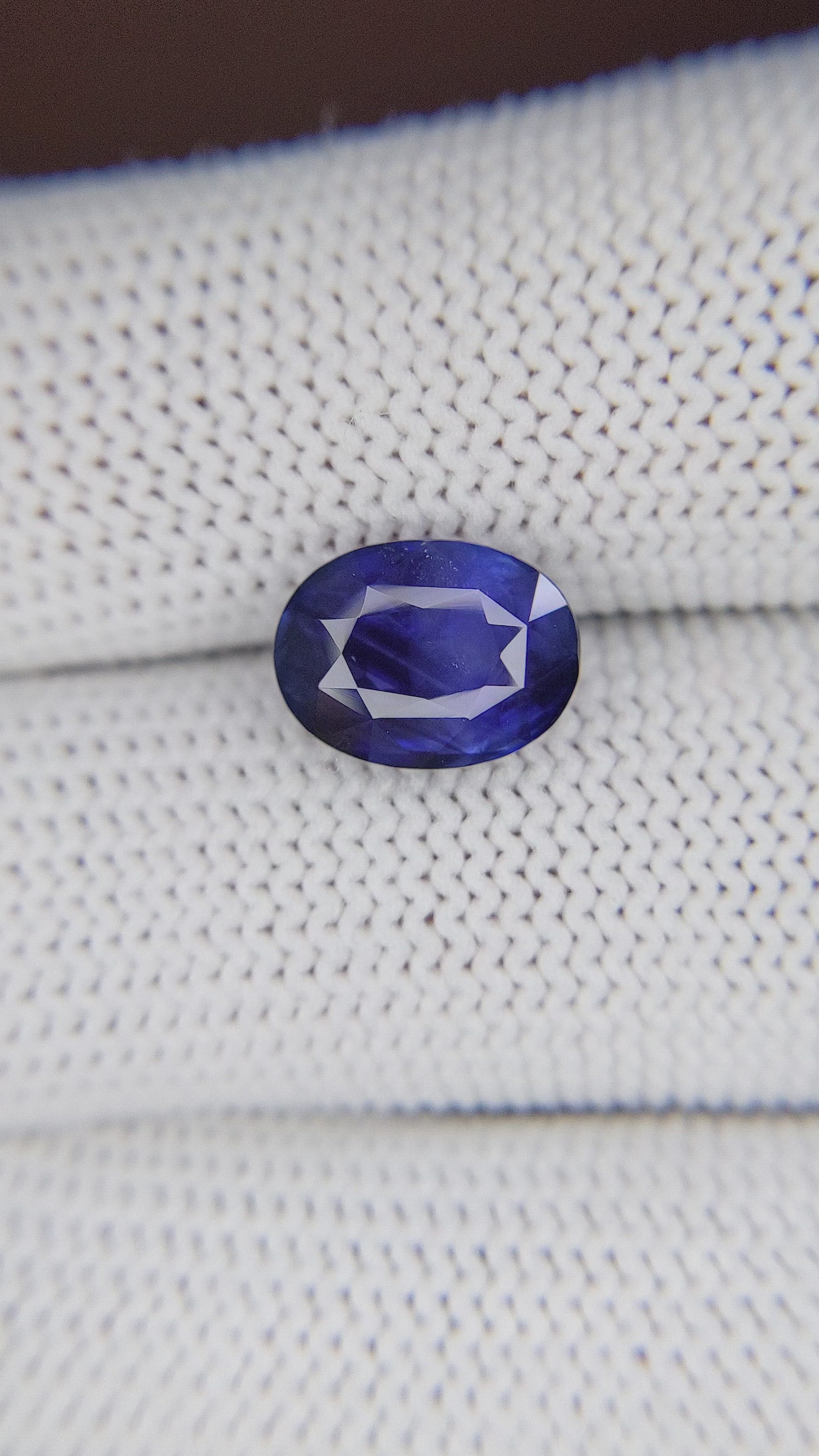 4.05 Ct. Blue Sapphire from Tanzania Size Video