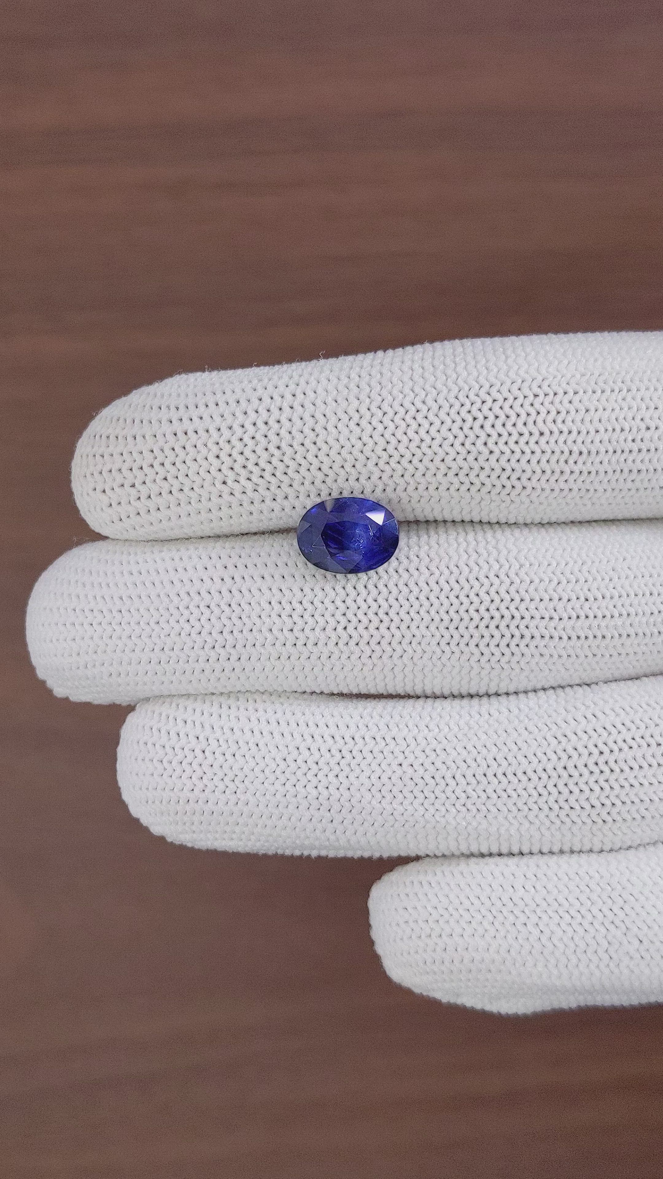 4.05 Ct. Blue Sapphire from Tanzania Size Video