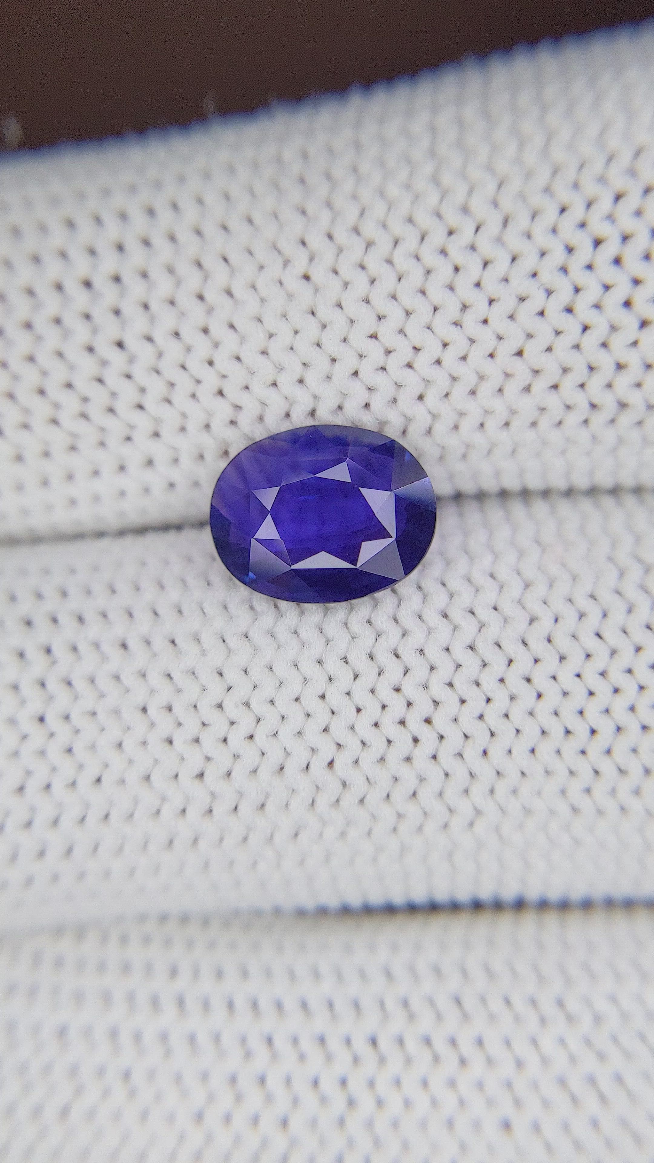 2.31 Ct. Blue Sapphire from Tanzania Size Video