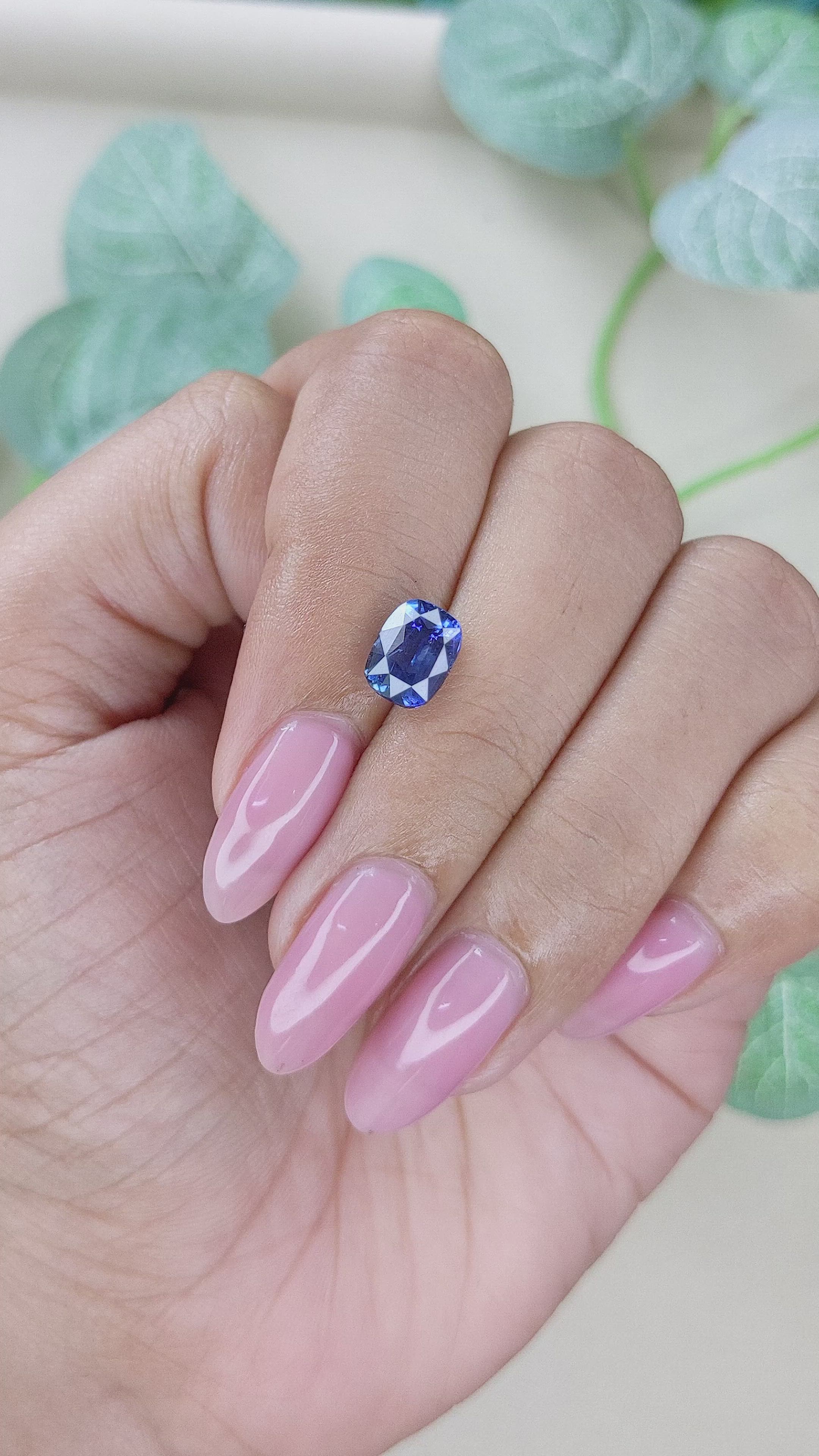 2.29 Ct. Blue Sapphire from Tanzania Size Video