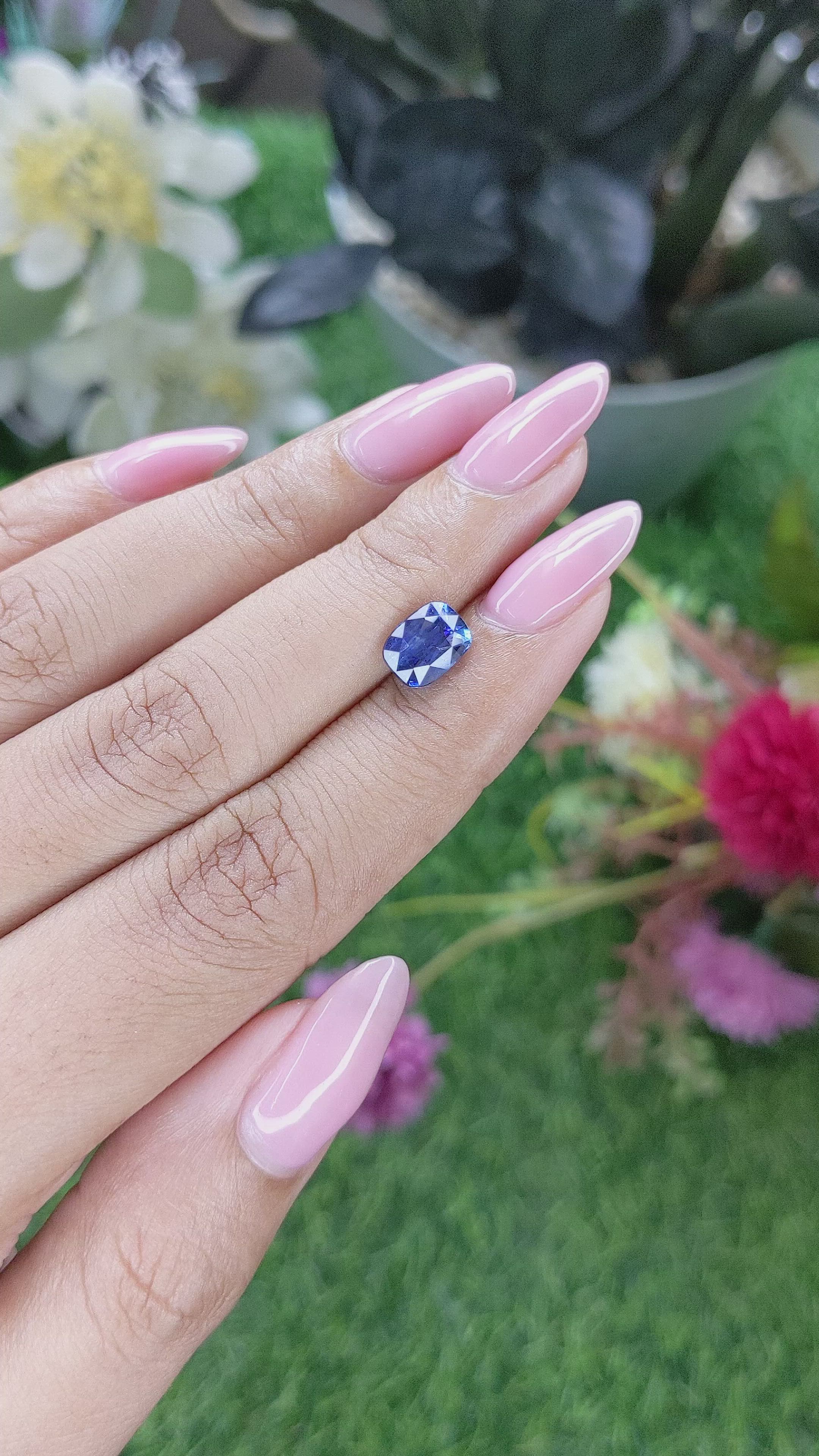2.29 Ct. Blue Sapphire from Tanzania Size Video