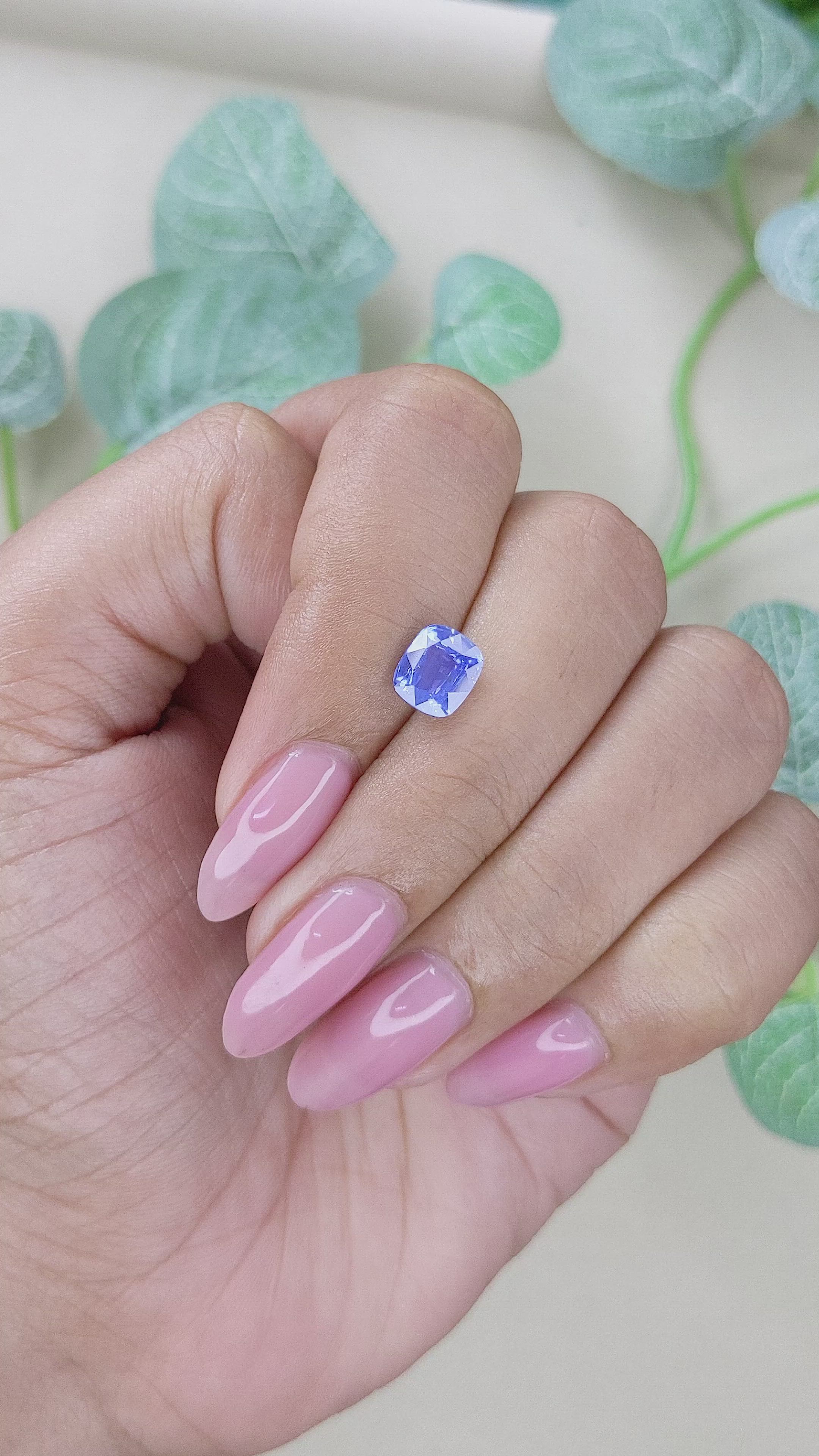 1.54 Ct. Blue Sapphire from Tanzania Size Video