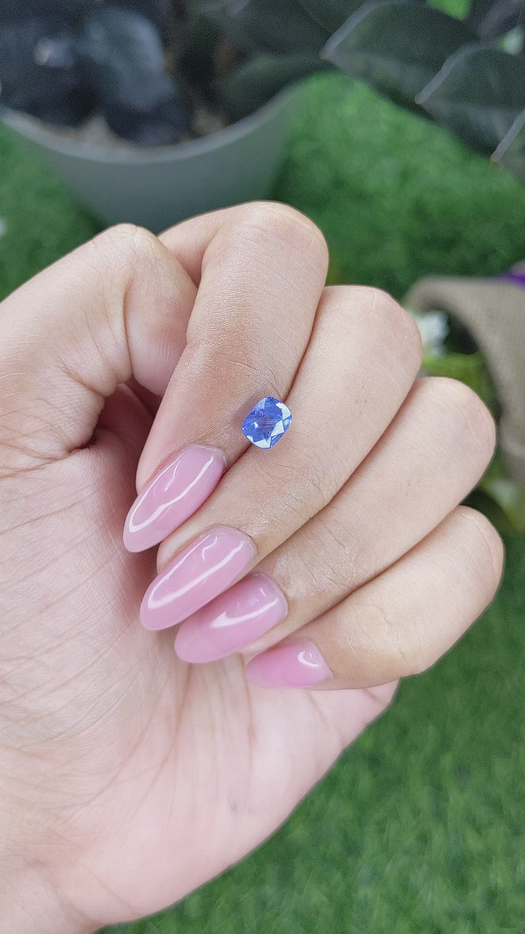 1.52 Ct. Blue Sapphire from Tanzania Size Video