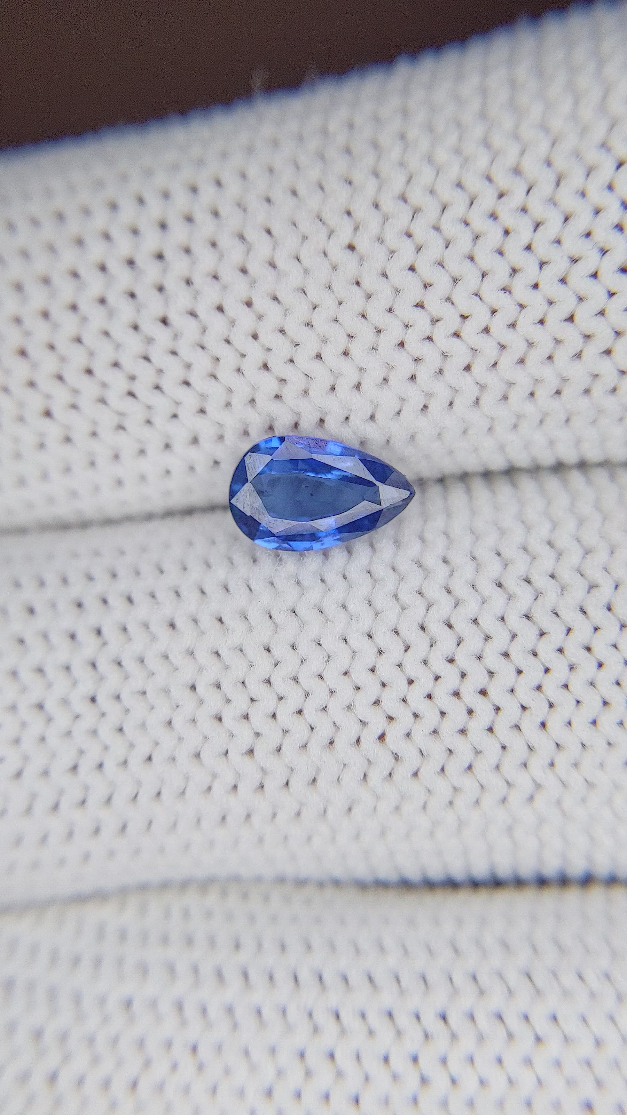 1.01 Ct. Blue Sapphire from Tanzania Size Video