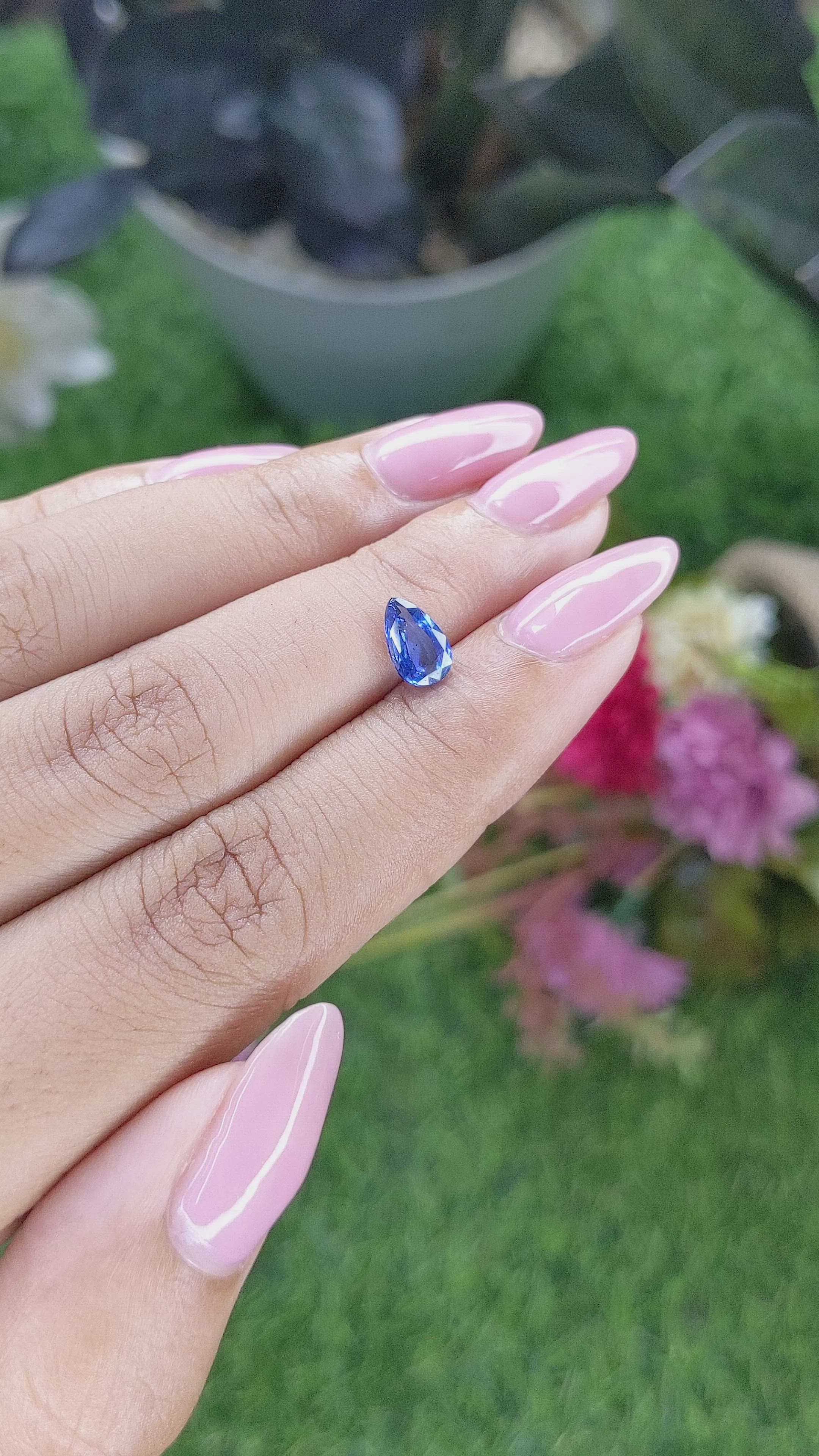 1.01 Ct. Blue Sapphire from Tanzania Size Video