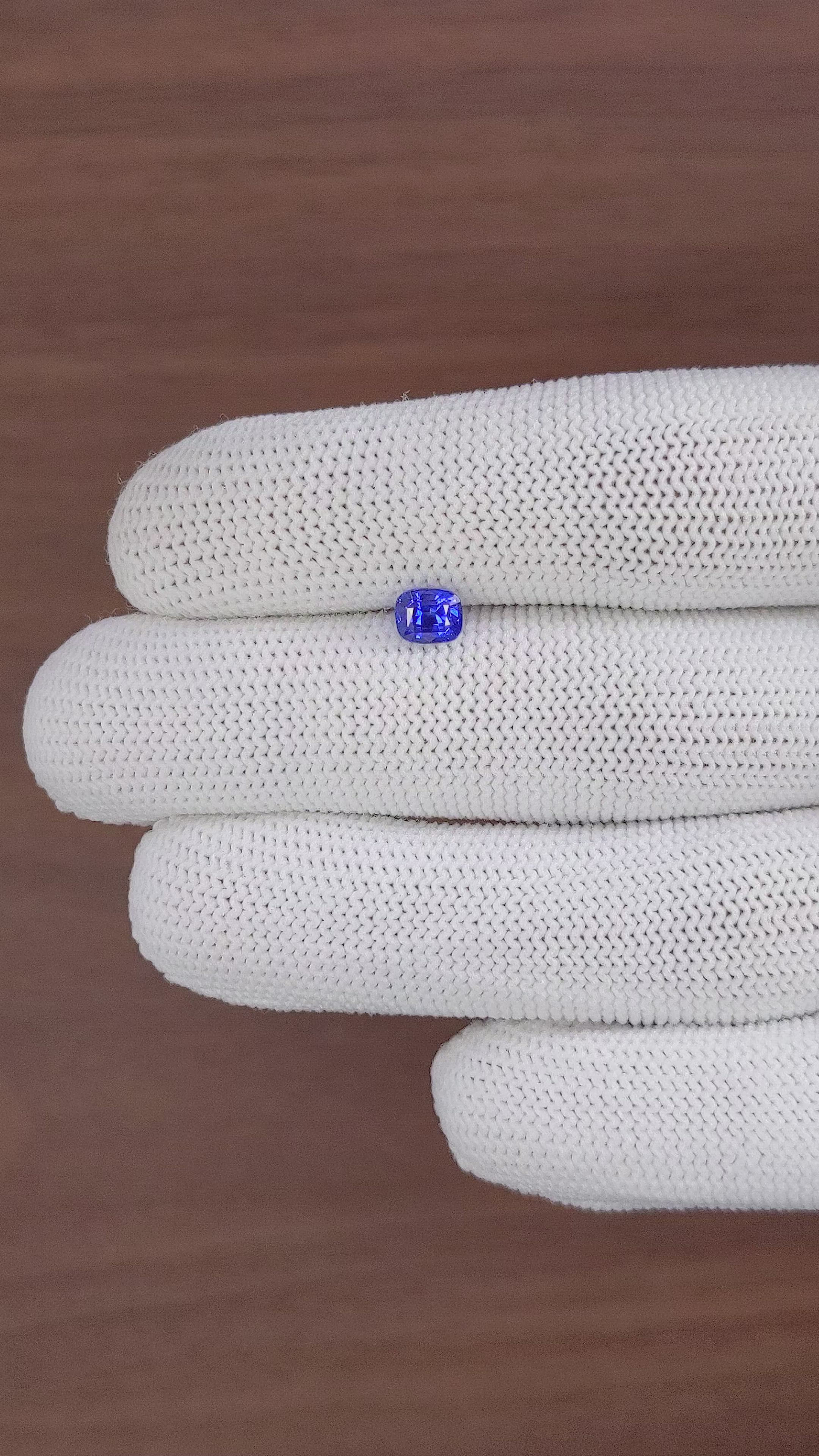 1.03 Ct. Blue Sapphire from Tanzania Size Video