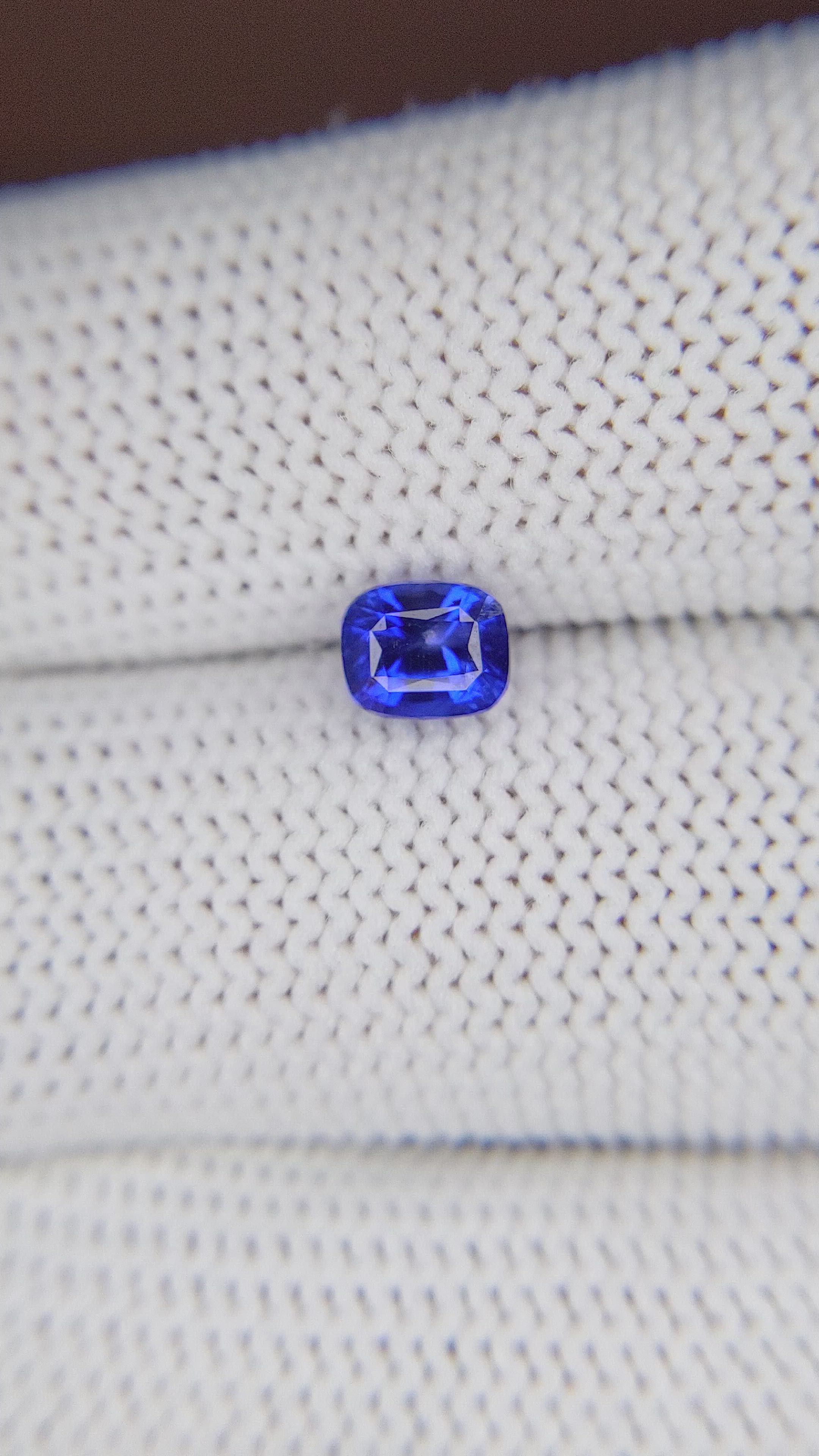 1.03 Ct. Blue Sapphire from Tanzania Size Video