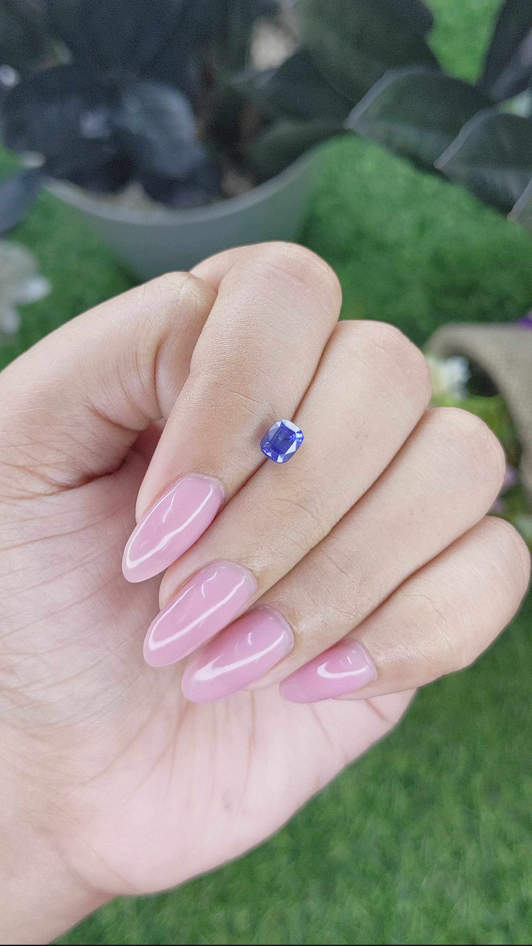 1.03 Ct. Blue Sapphire from Tanzania Size Video