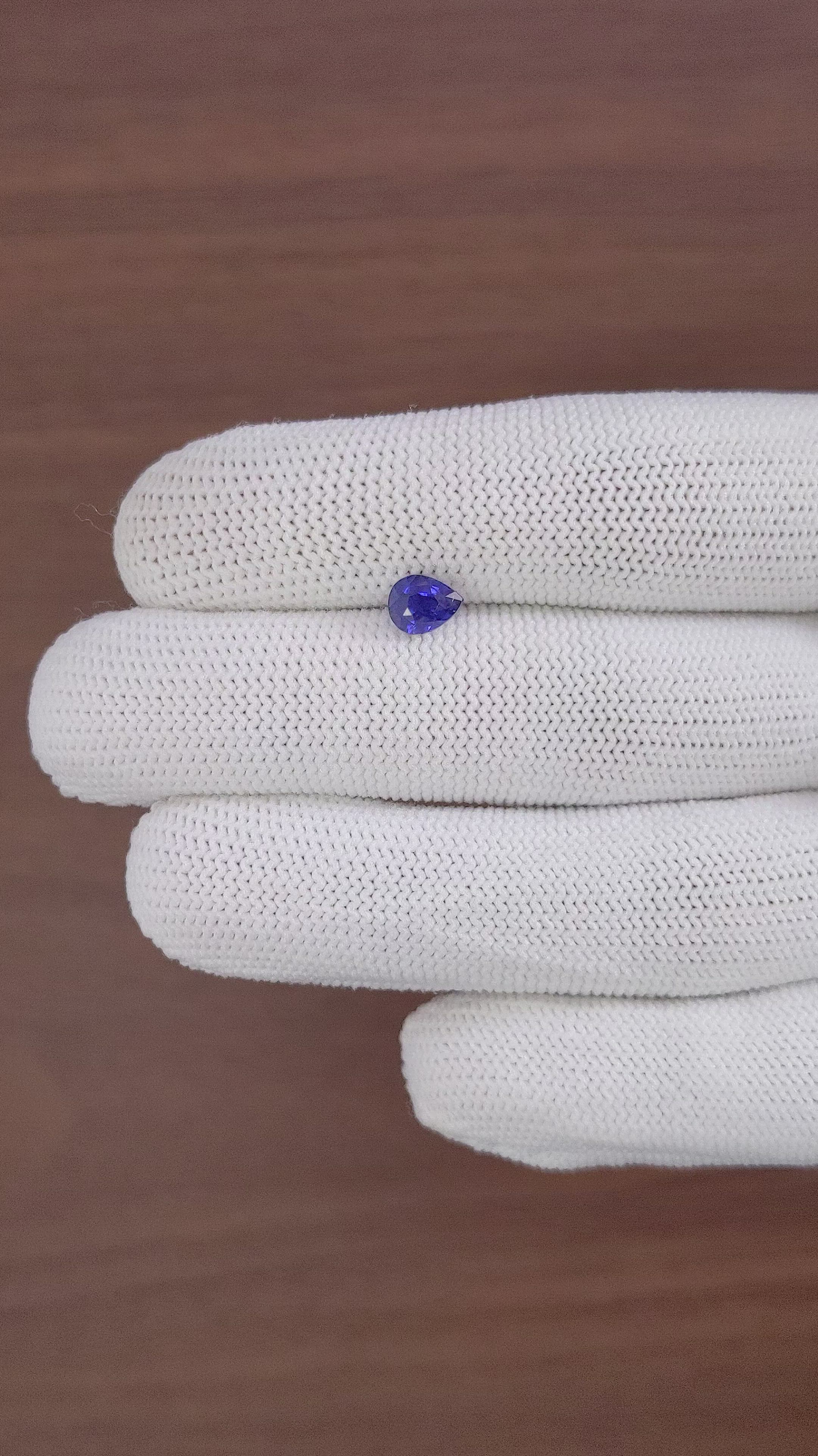 1.06 Ct. Blue Sapphire from Tanzania Size Video