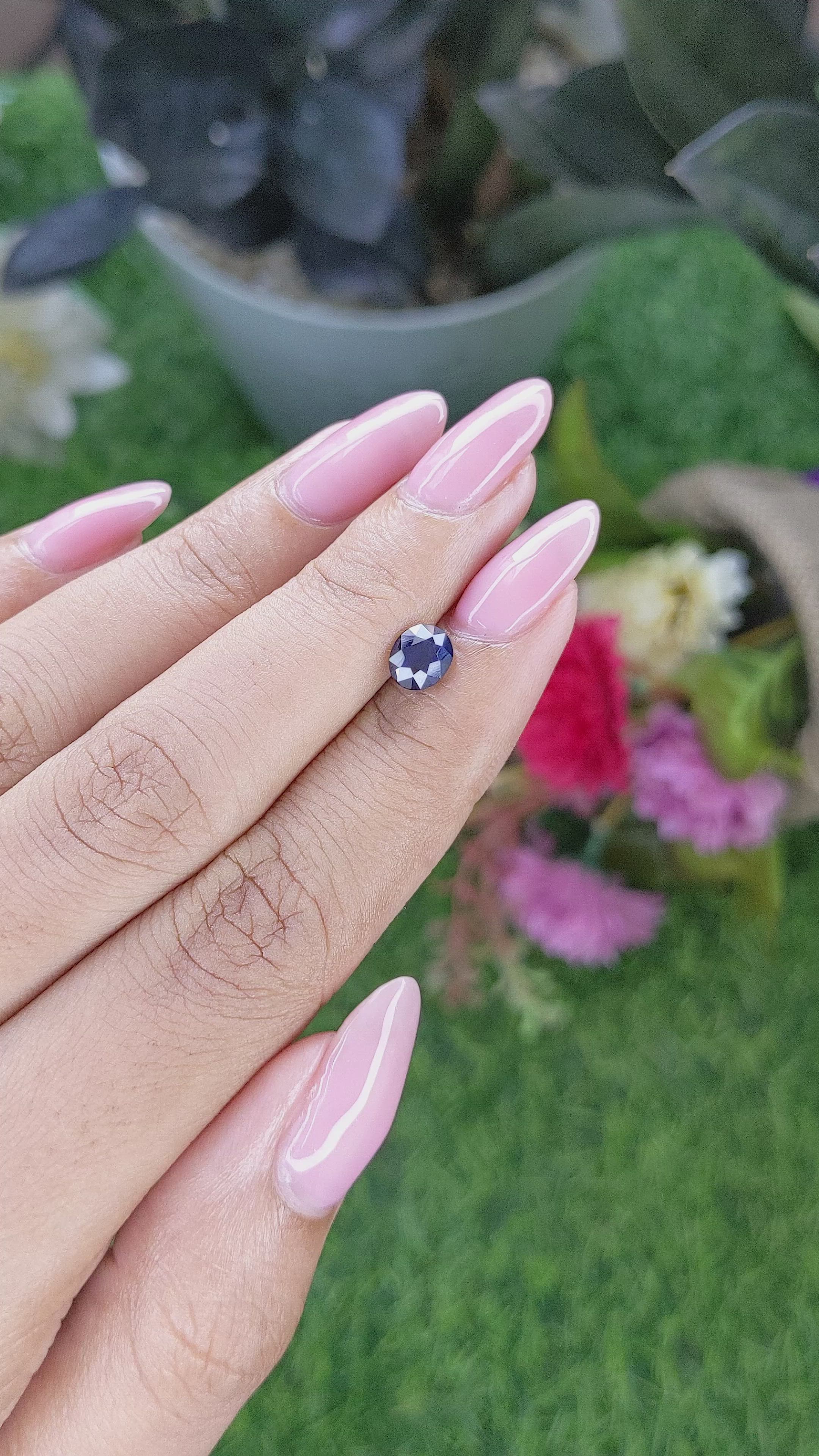 1.10 Ct. Blue Sapphire from Tanzania Size Video