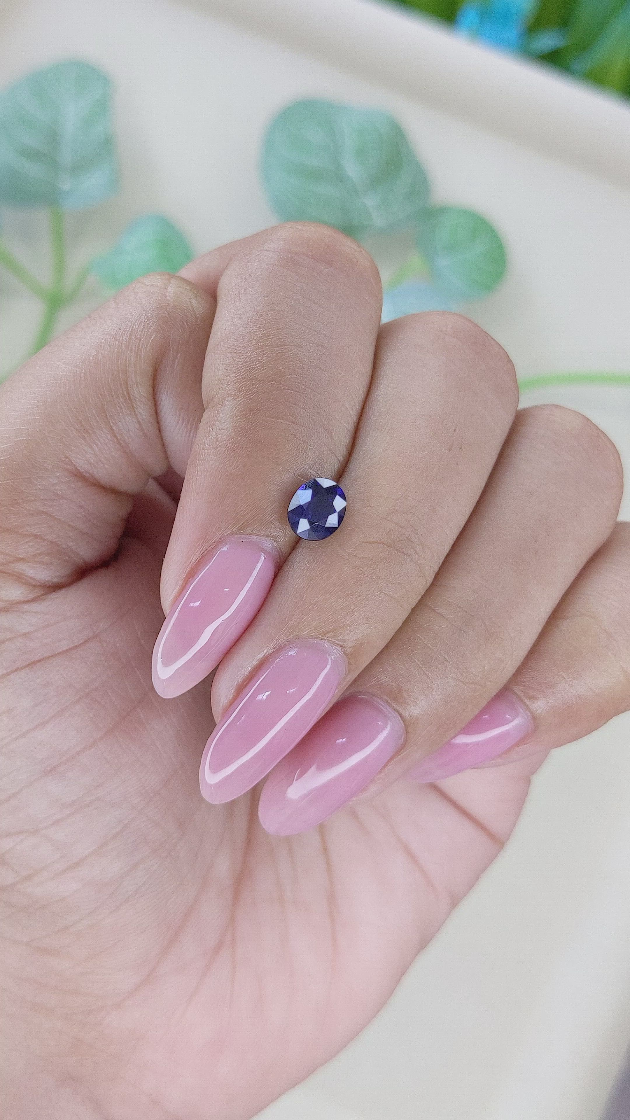 1.10 Ct. Blue Sapphire from Tanzania Size Video