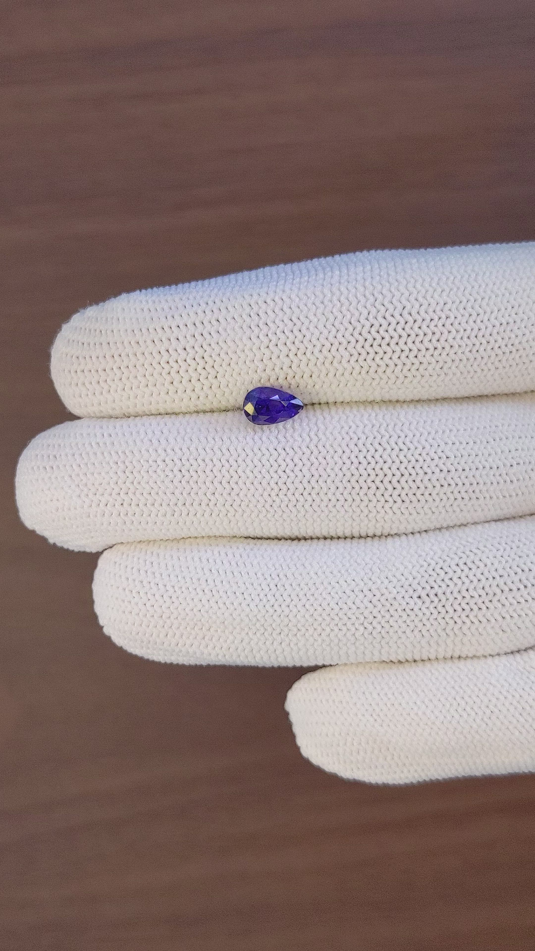 1.15 Ct. Color Change Sapphire from Tanzania Size Video