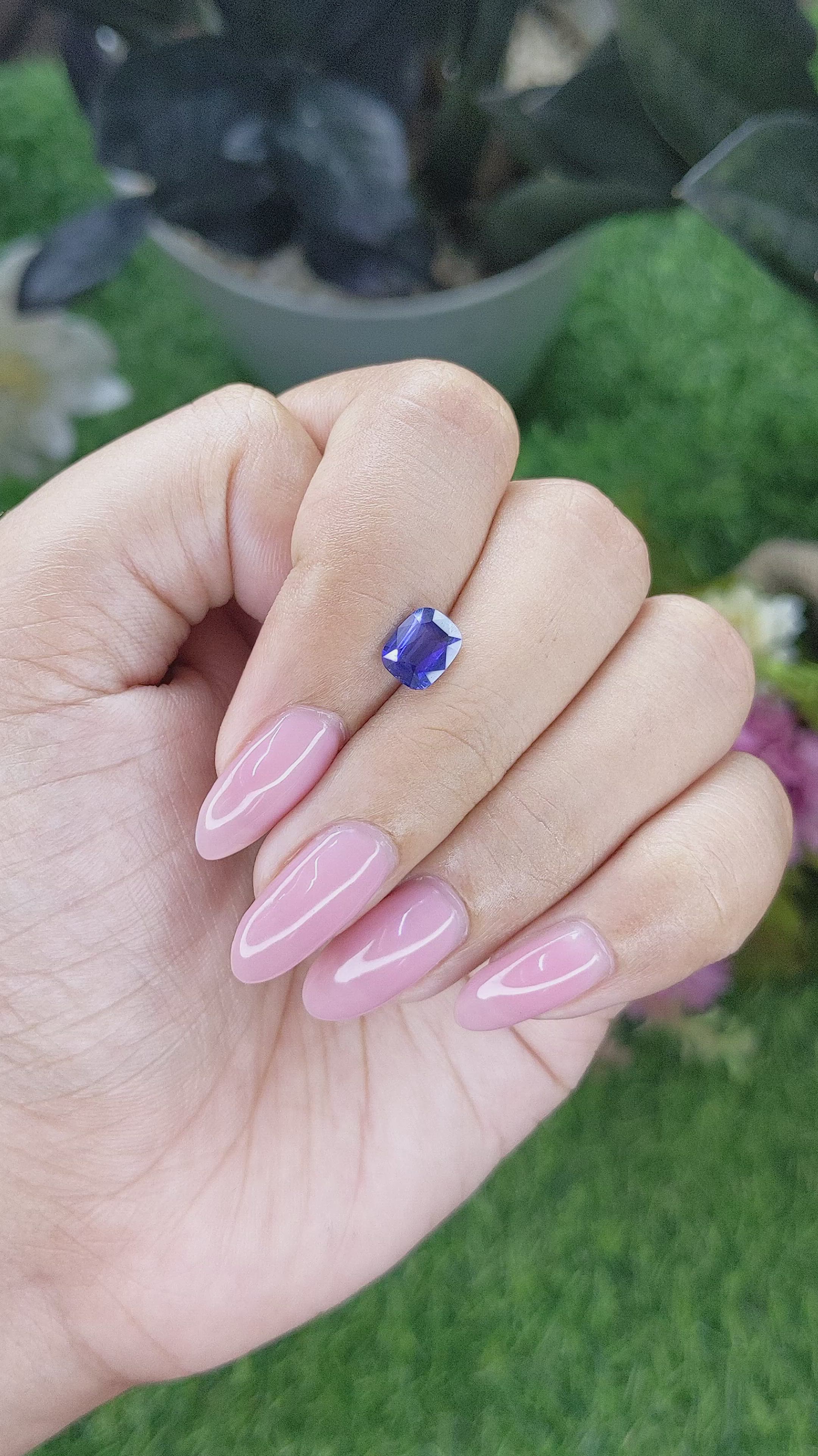 1.39 Ct. Blue Sapphire from Tanzania Size Video