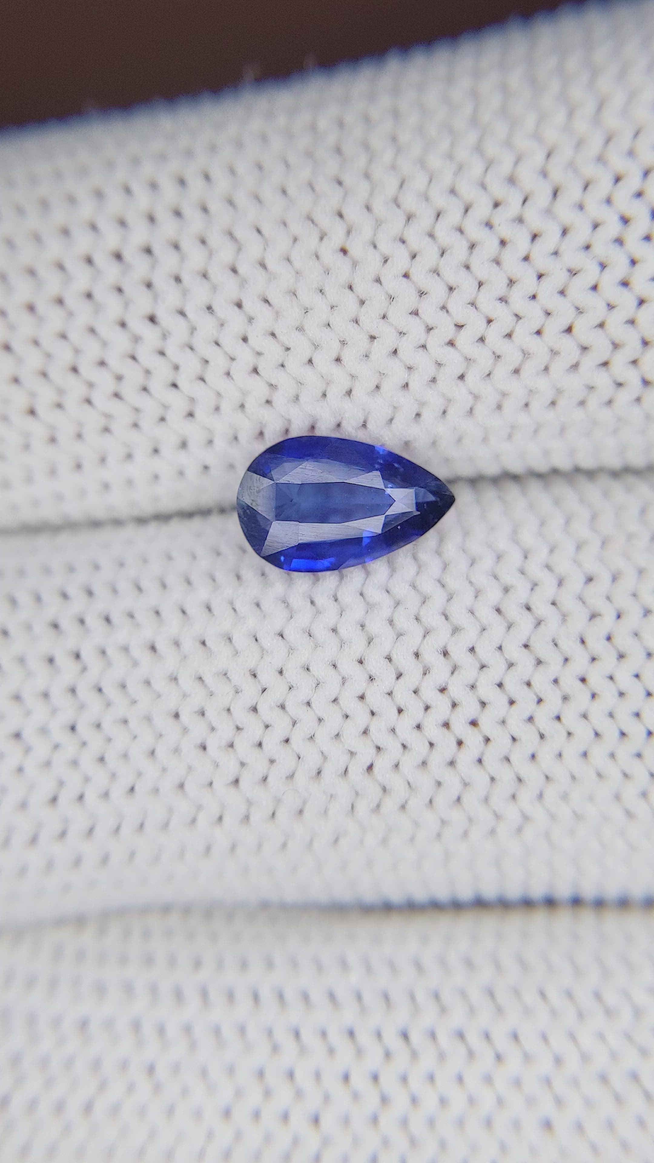 1.22 Ct. Blue Sapphire from Tanzania Size Video
