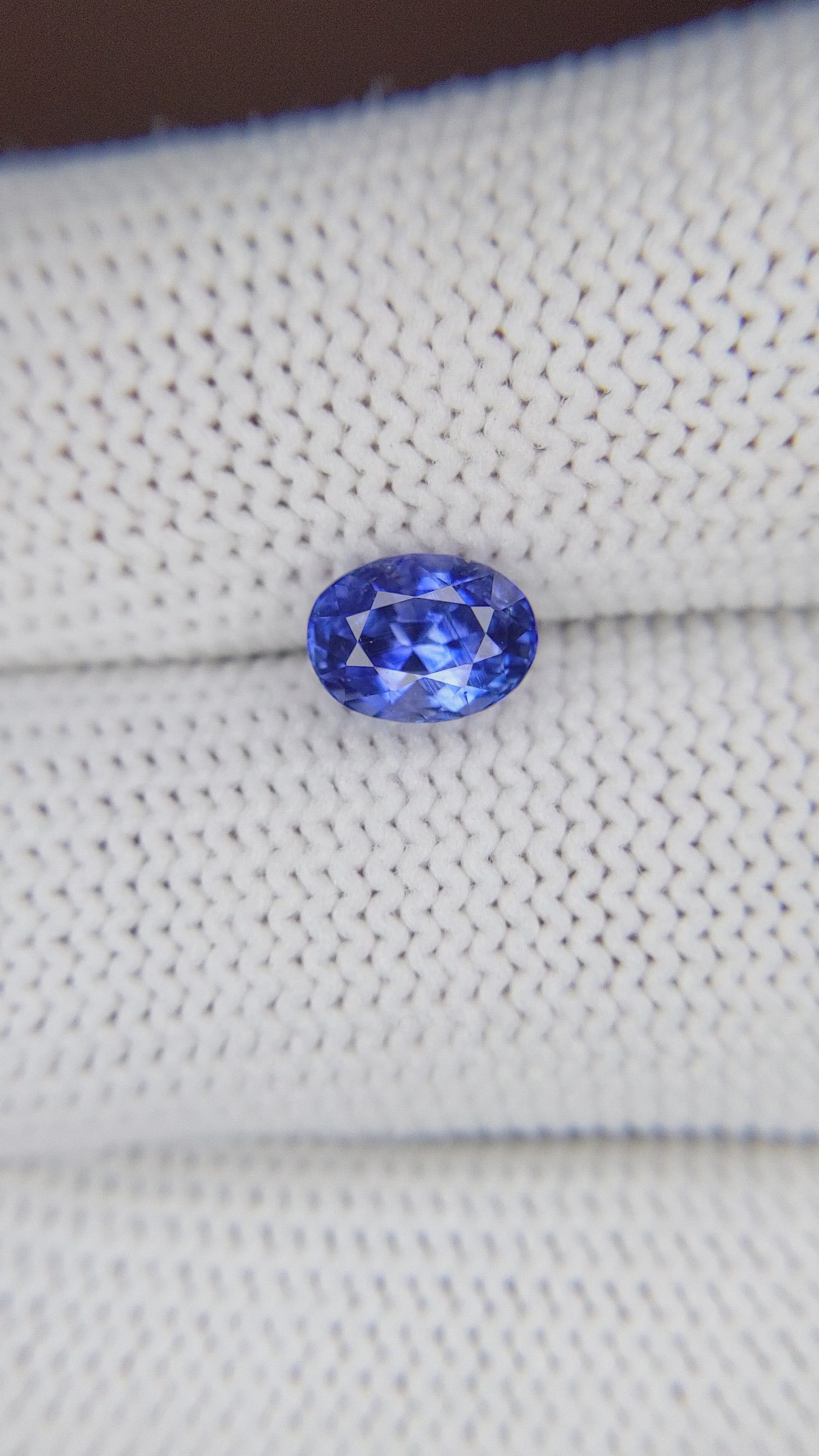 1.58 Ct. Blue Sapphire from Tanzania Size Video