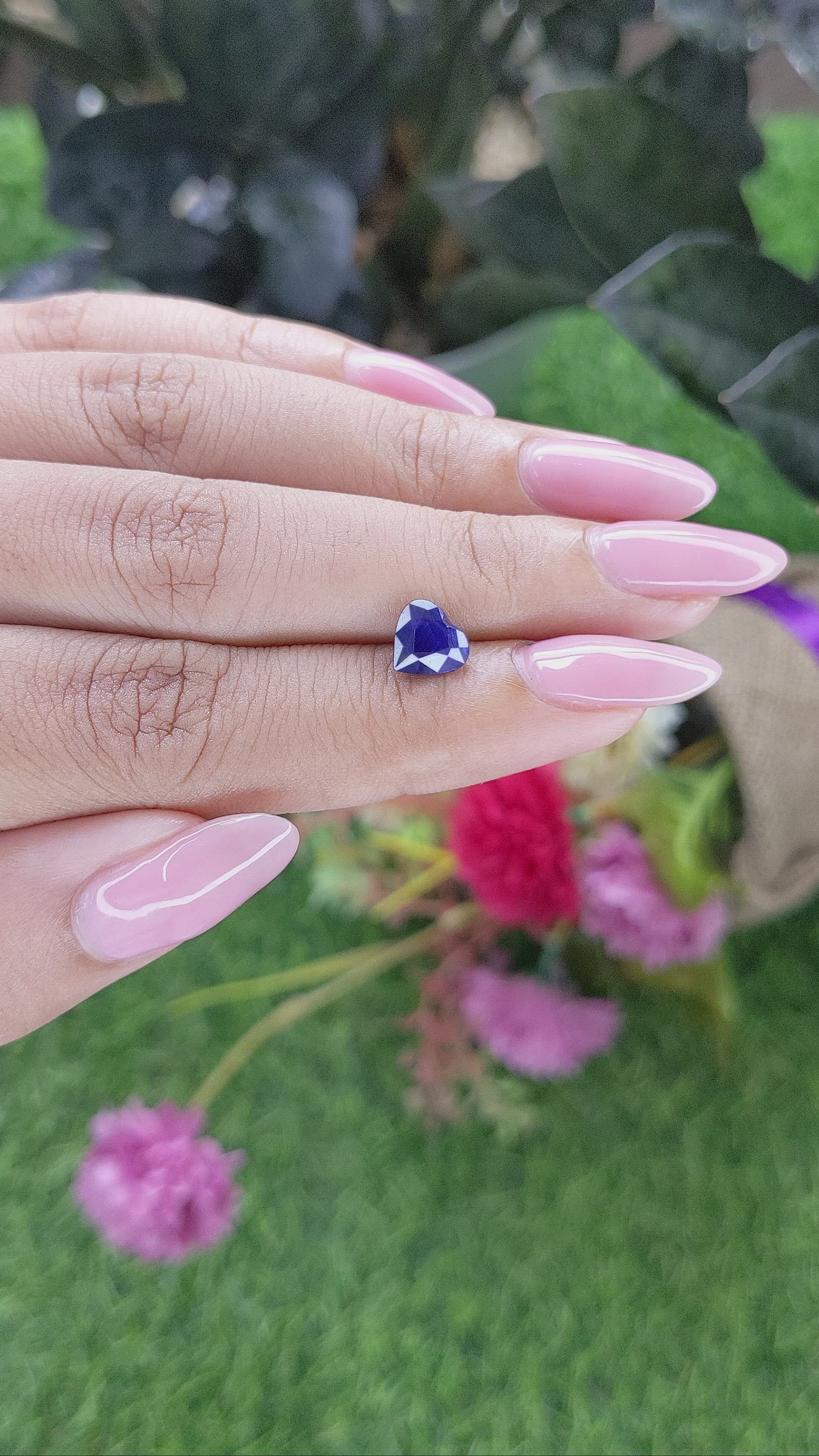 1.54 Ct. Blue Sapphire from Tanzania Size Video