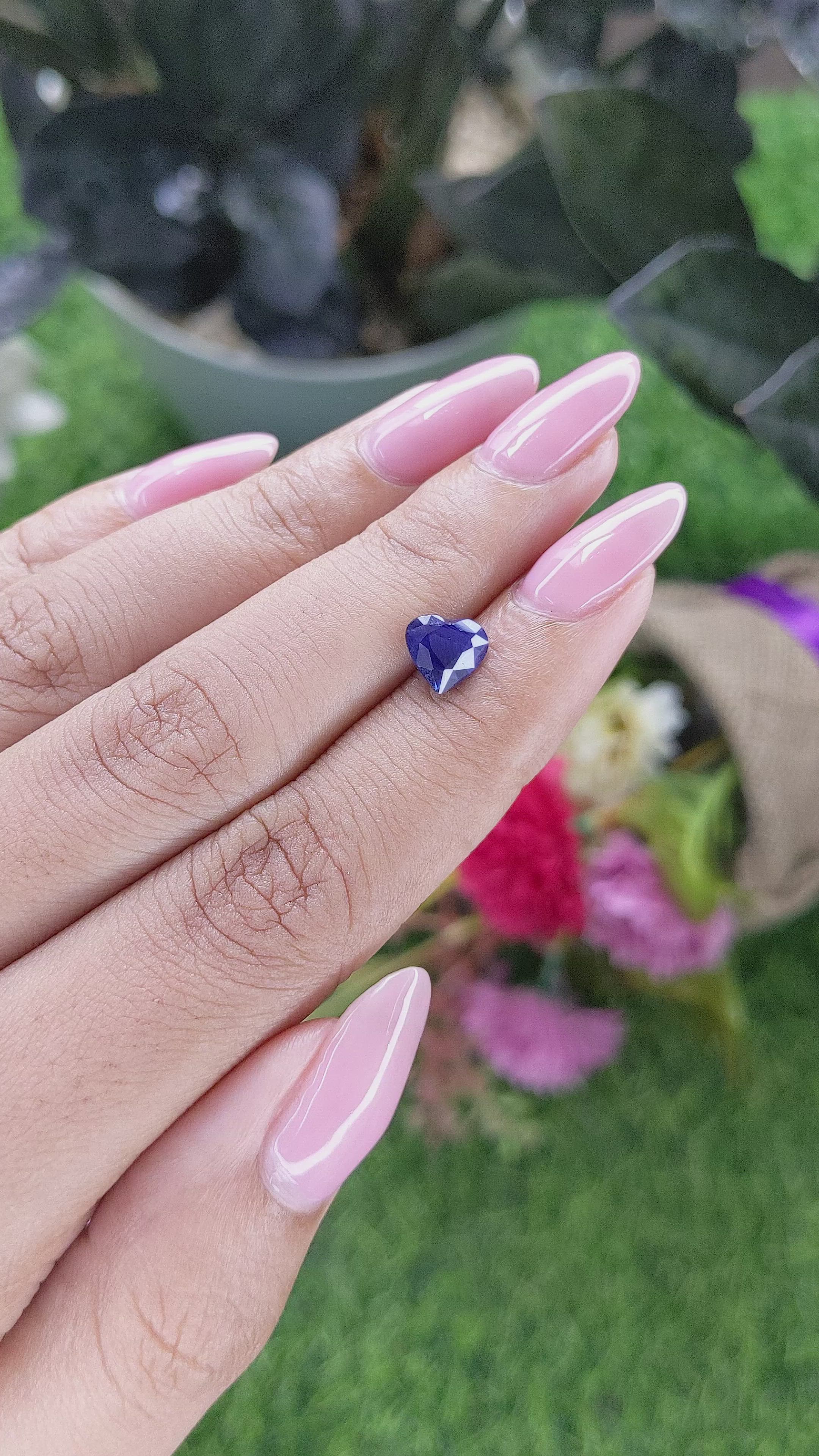 1.54 Ct. Blue Sapphire from Tanzania Size Video