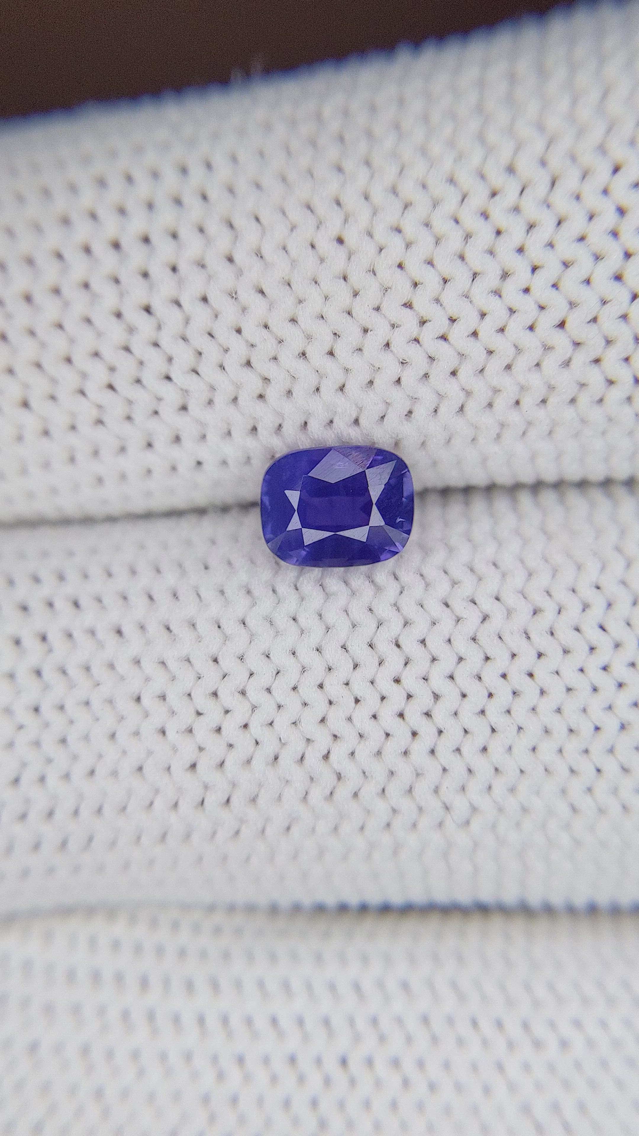 1.07 Ct. Purplish Blue Sapphire from Tanzania Size Video