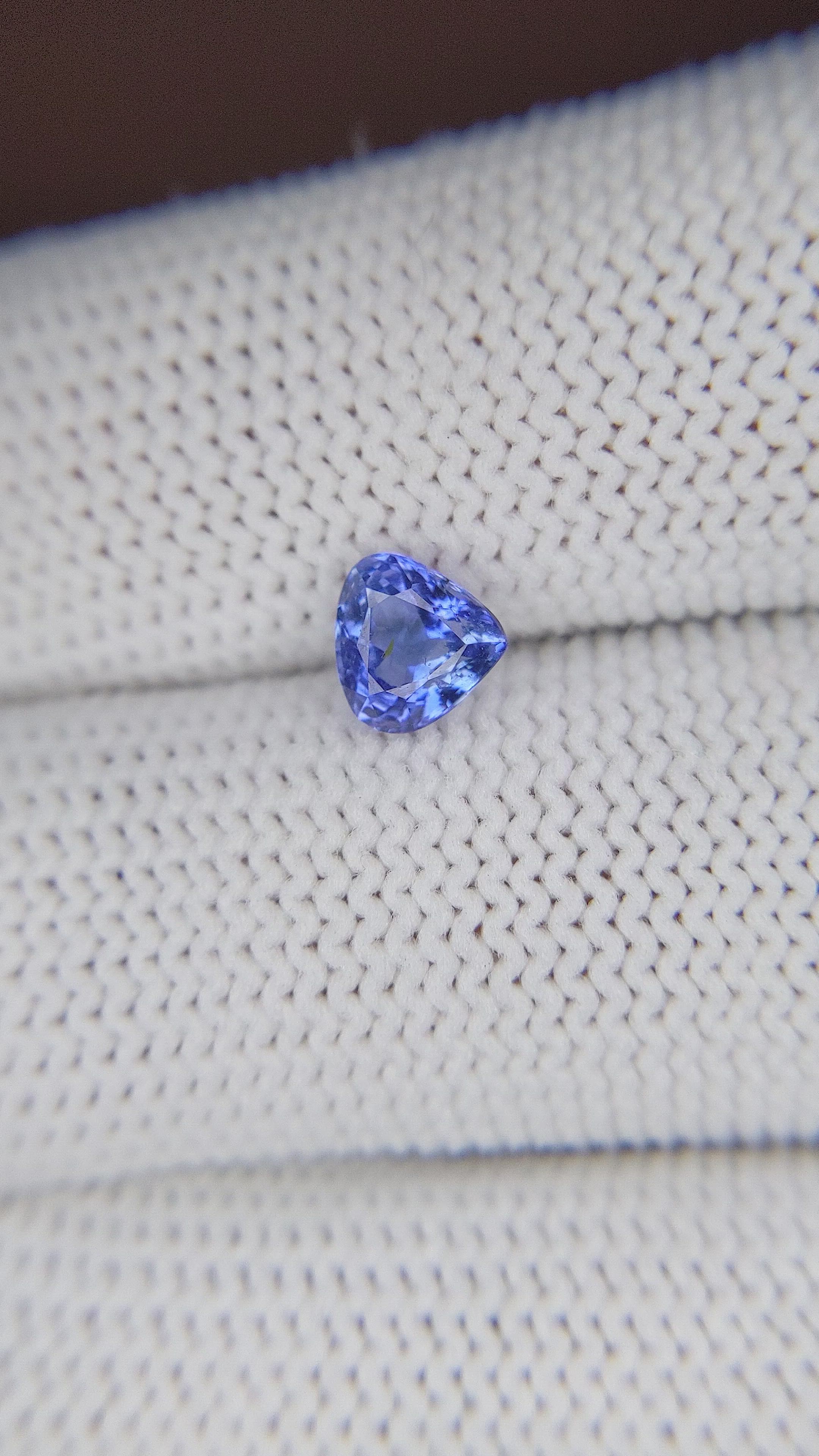 1.00 Ct. Blue Sapphire from Tanzania Size Video