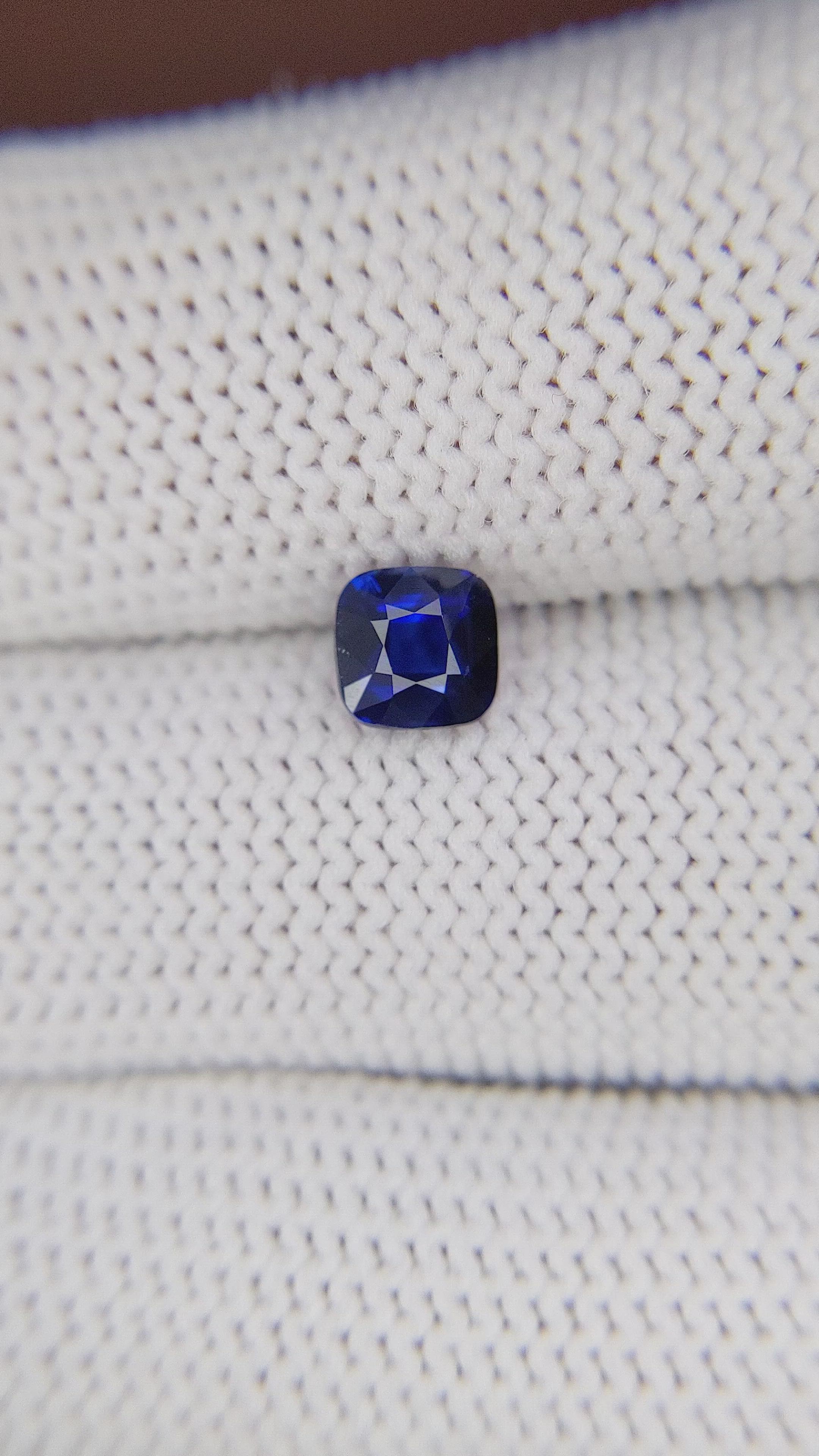 1.03 Ct. Blue Sapphire from Tanzania Size Video