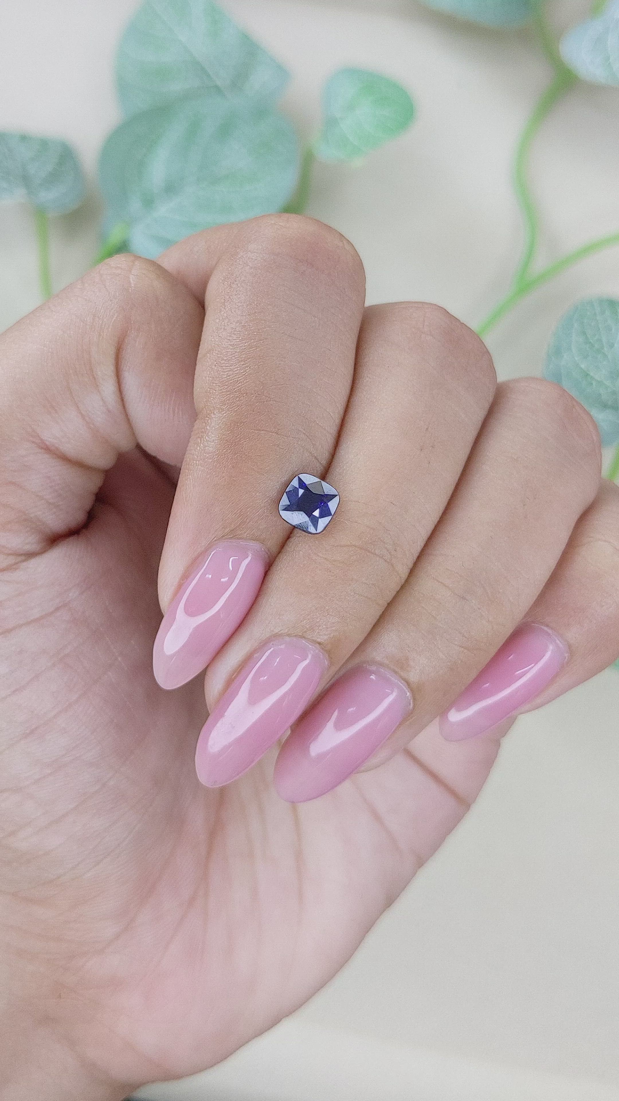 1.03 Ct. Blue Sapphire from Tanzania Size Video