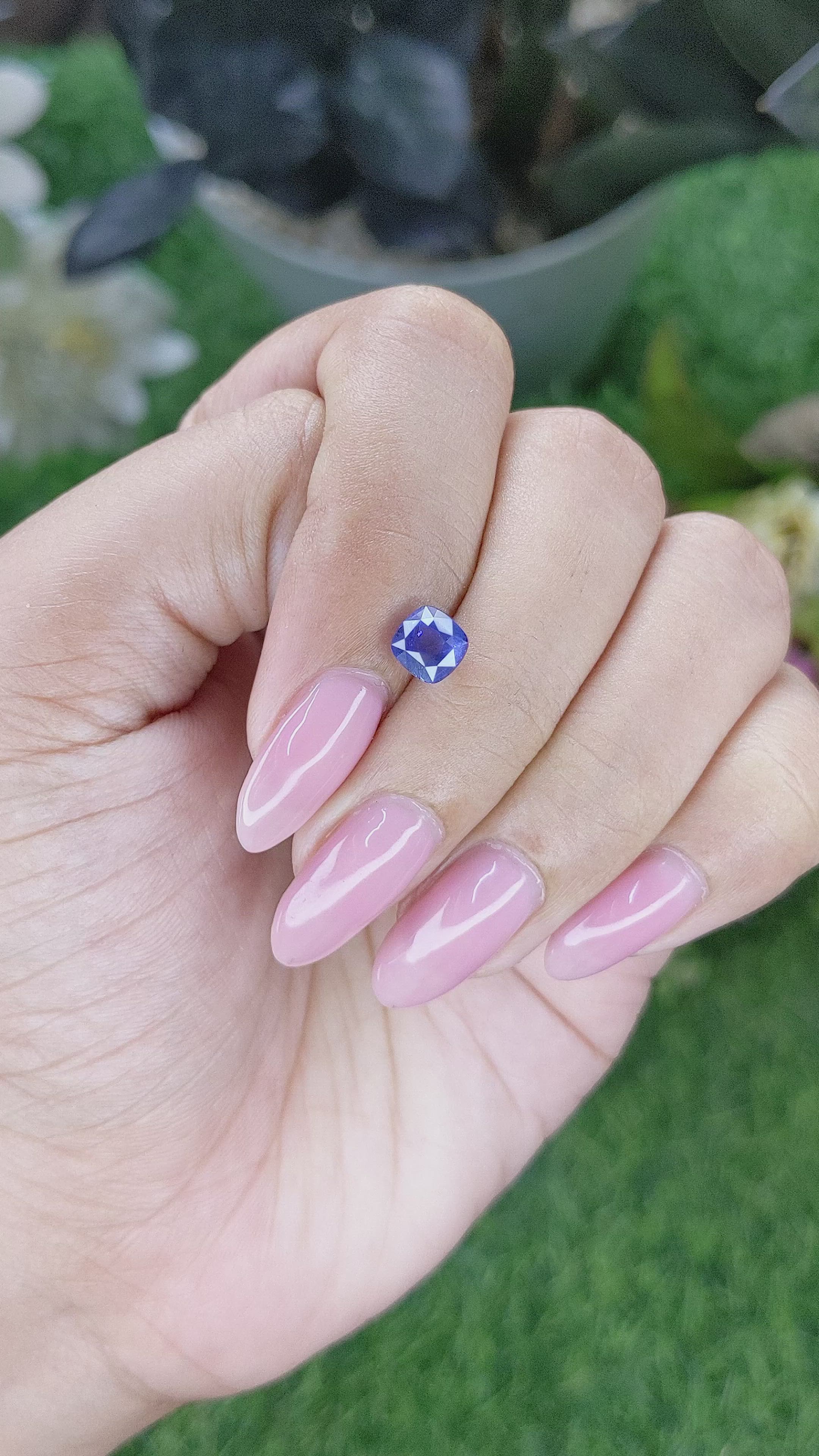 1.54 Ct. Blue Sapphire from Madagascar Size Video