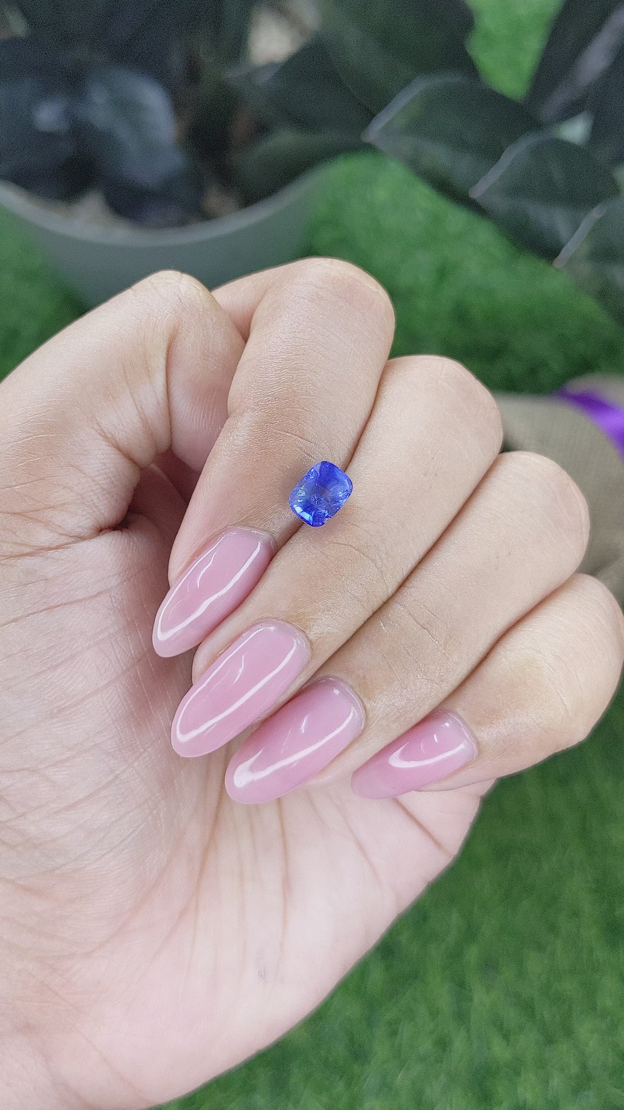 1.54 Ct. Blue Sapphire from Madagascar Size Video