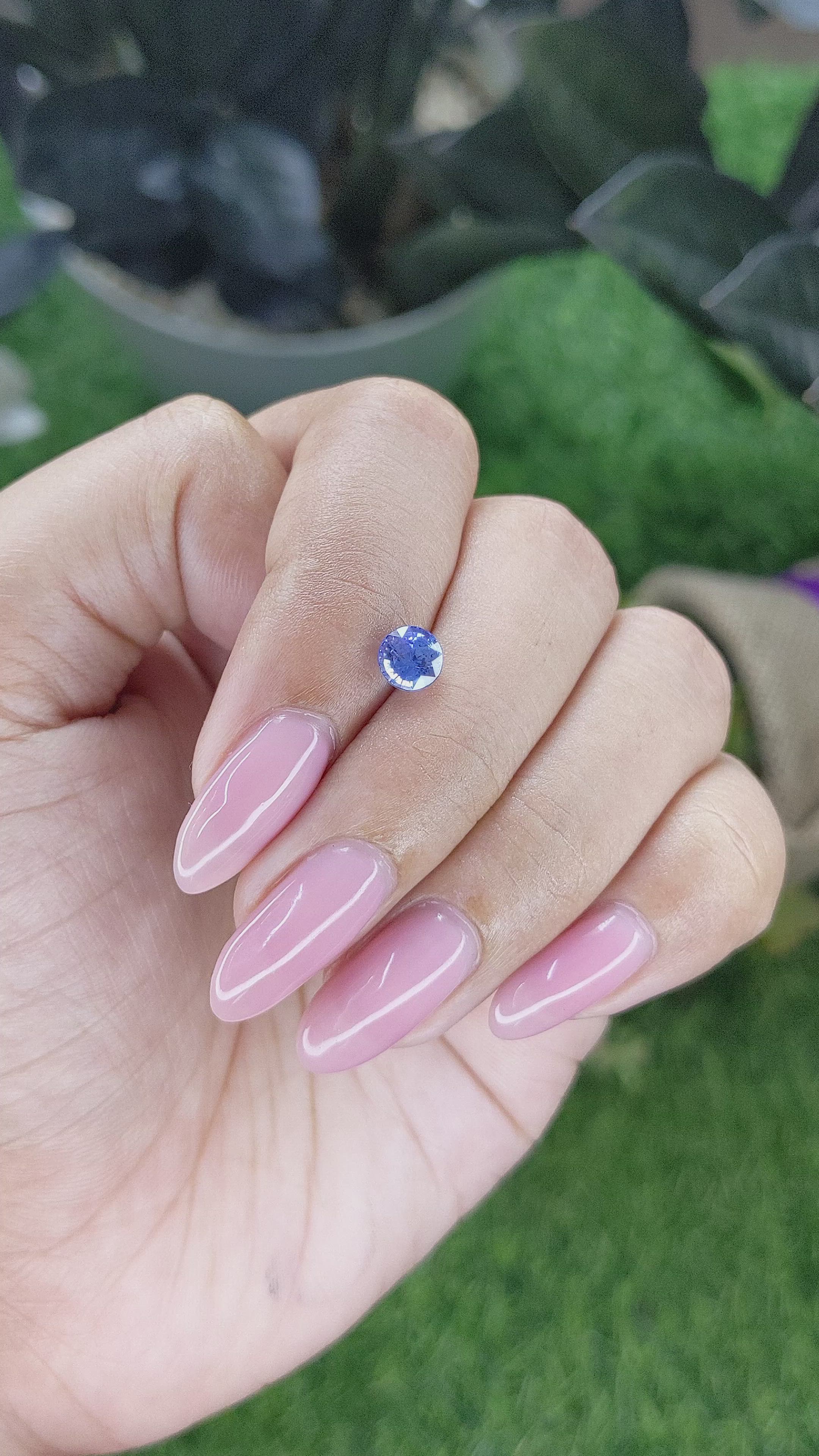 1.04 Ct. Blue Sapphire from Madagascar Size Video