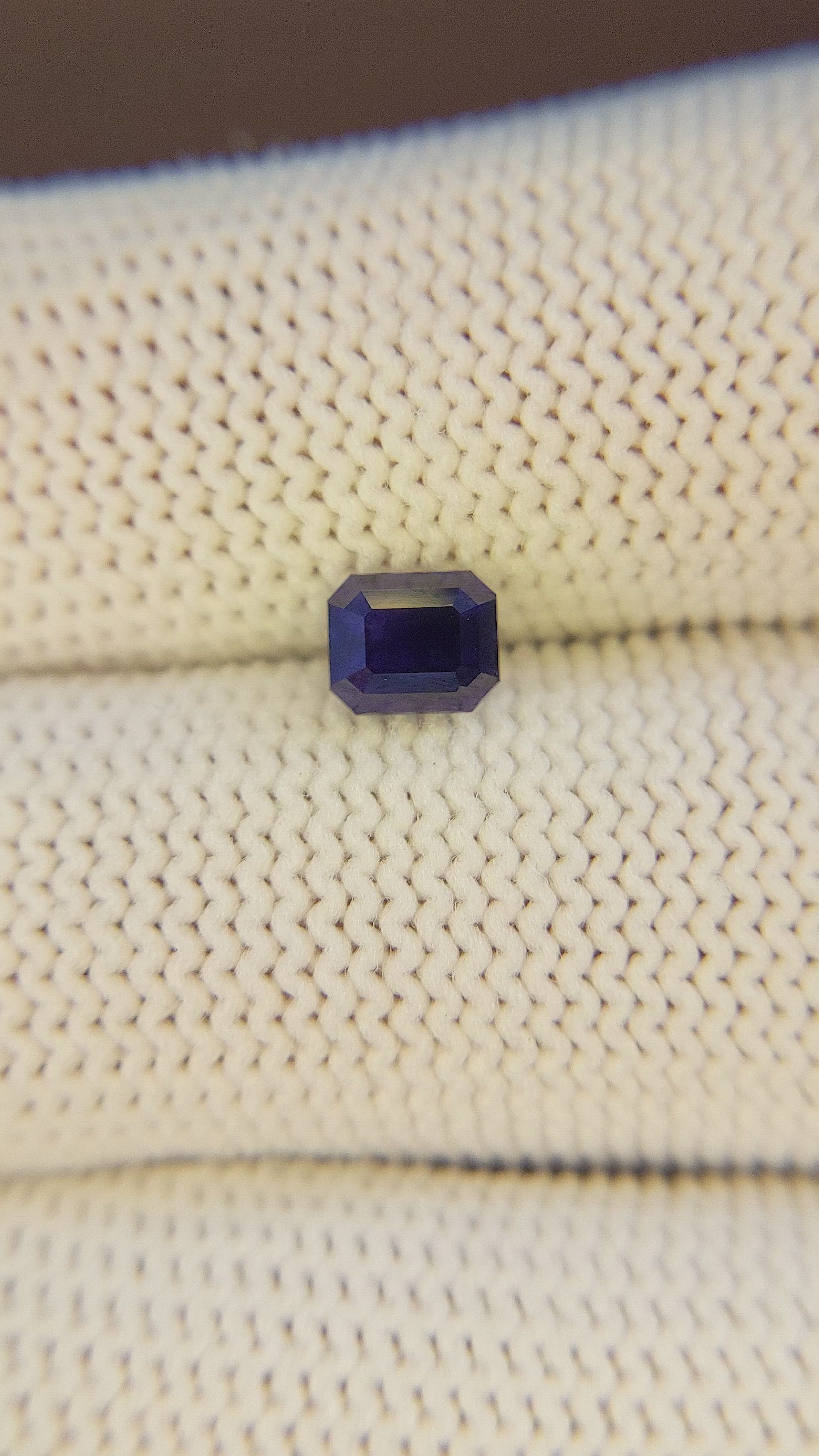 1.07 Ct. Blue Sapphire from Tanzania Size Video