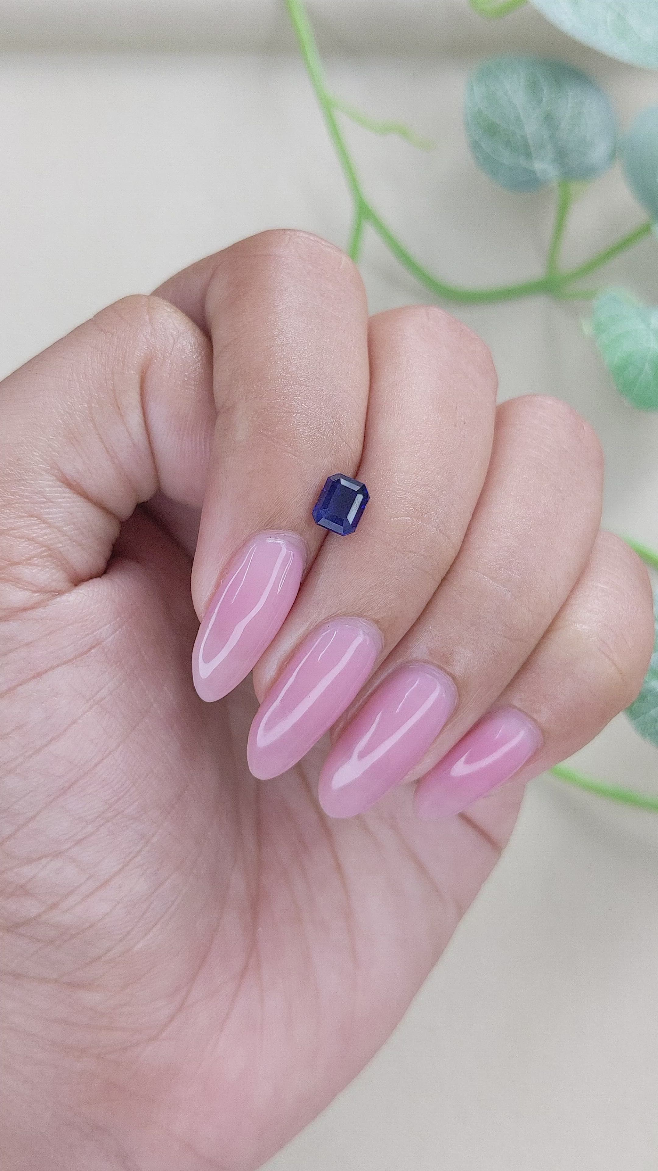 1.07 Ct. Blue Sapphire from Tanzania Size Video