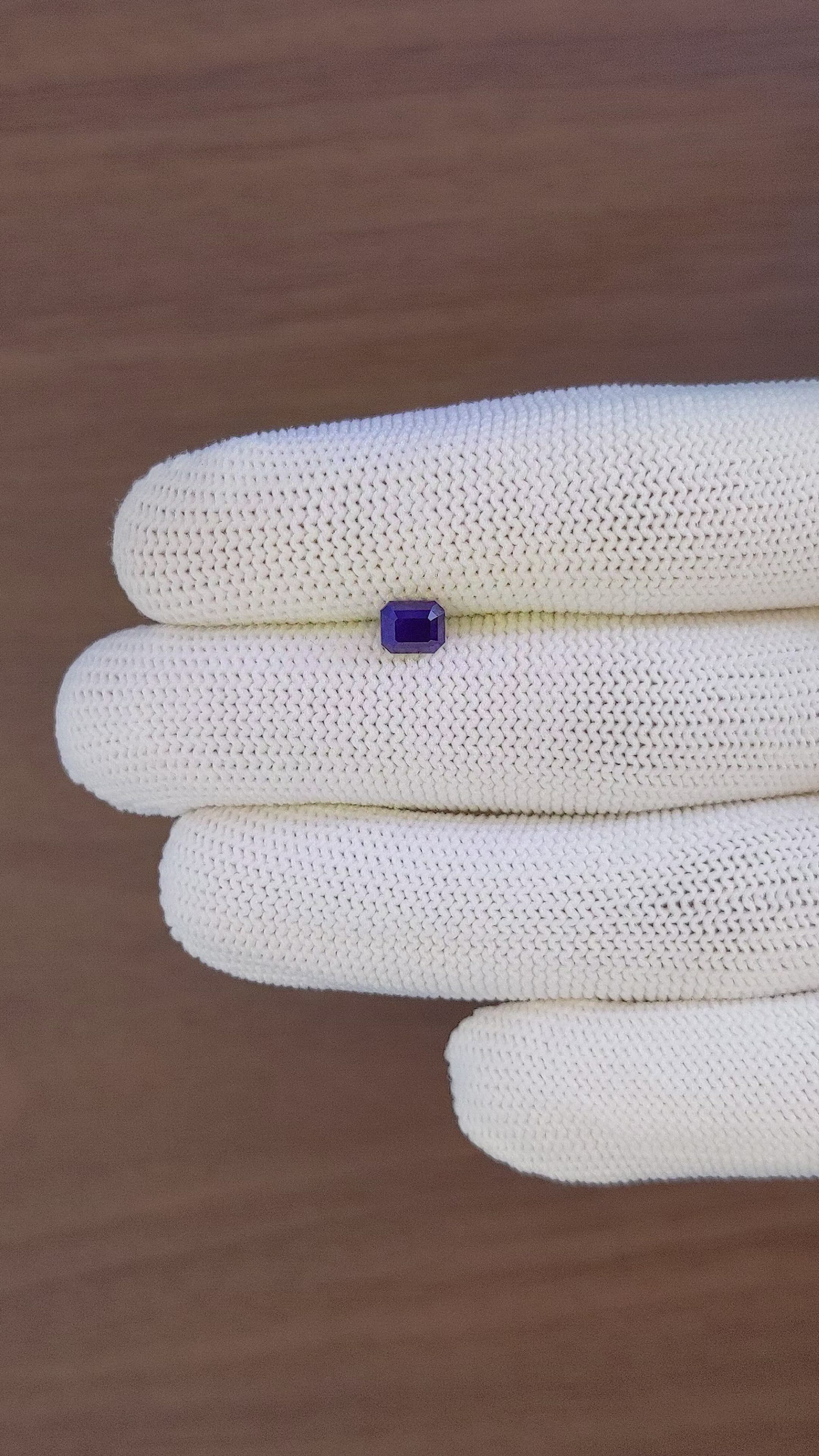 1.07 Ct. Blue Sapphire from Tanzania Size Video