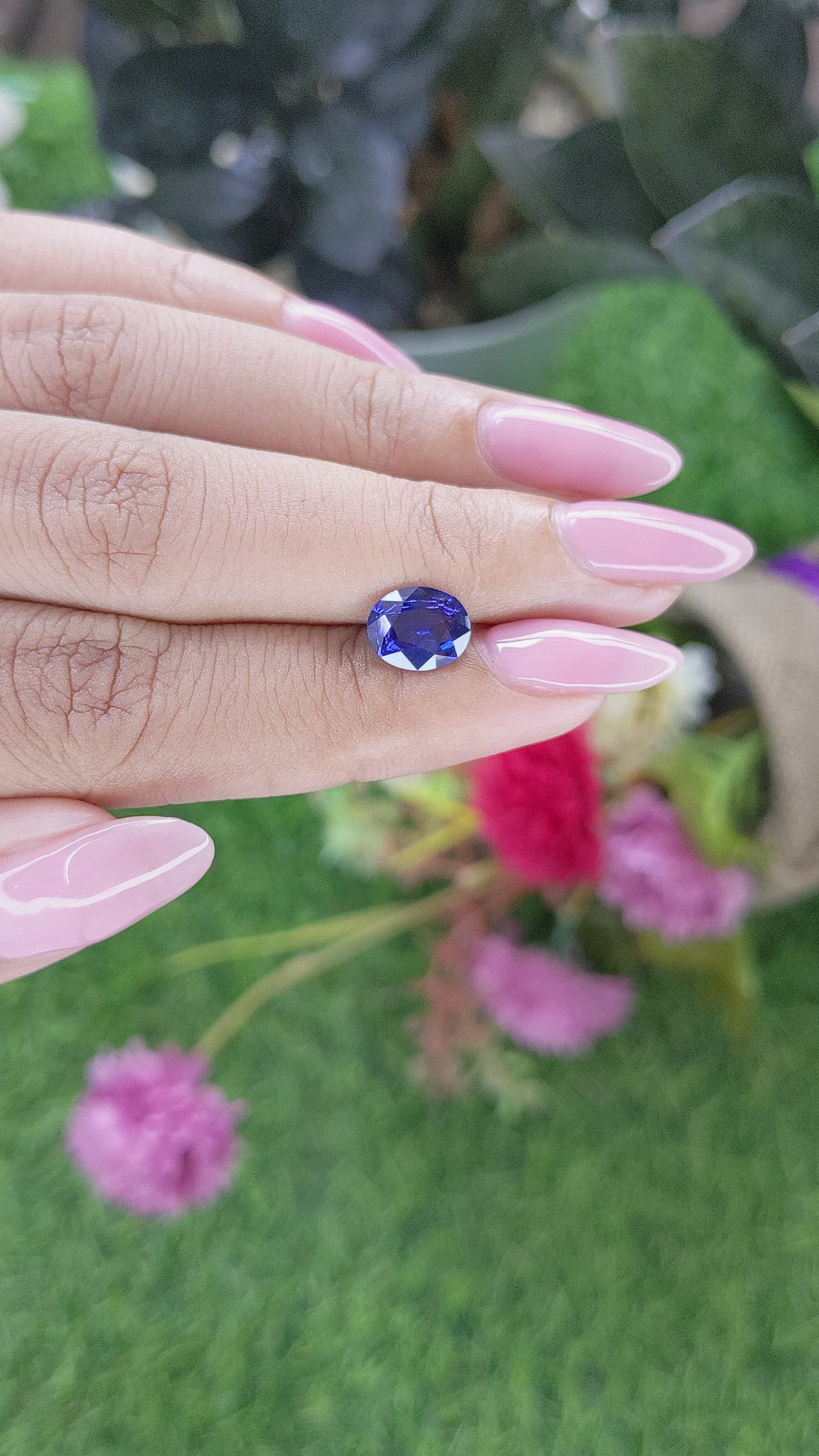 1.69 Ct. Color Change Sapphire from Tanzania Size Video