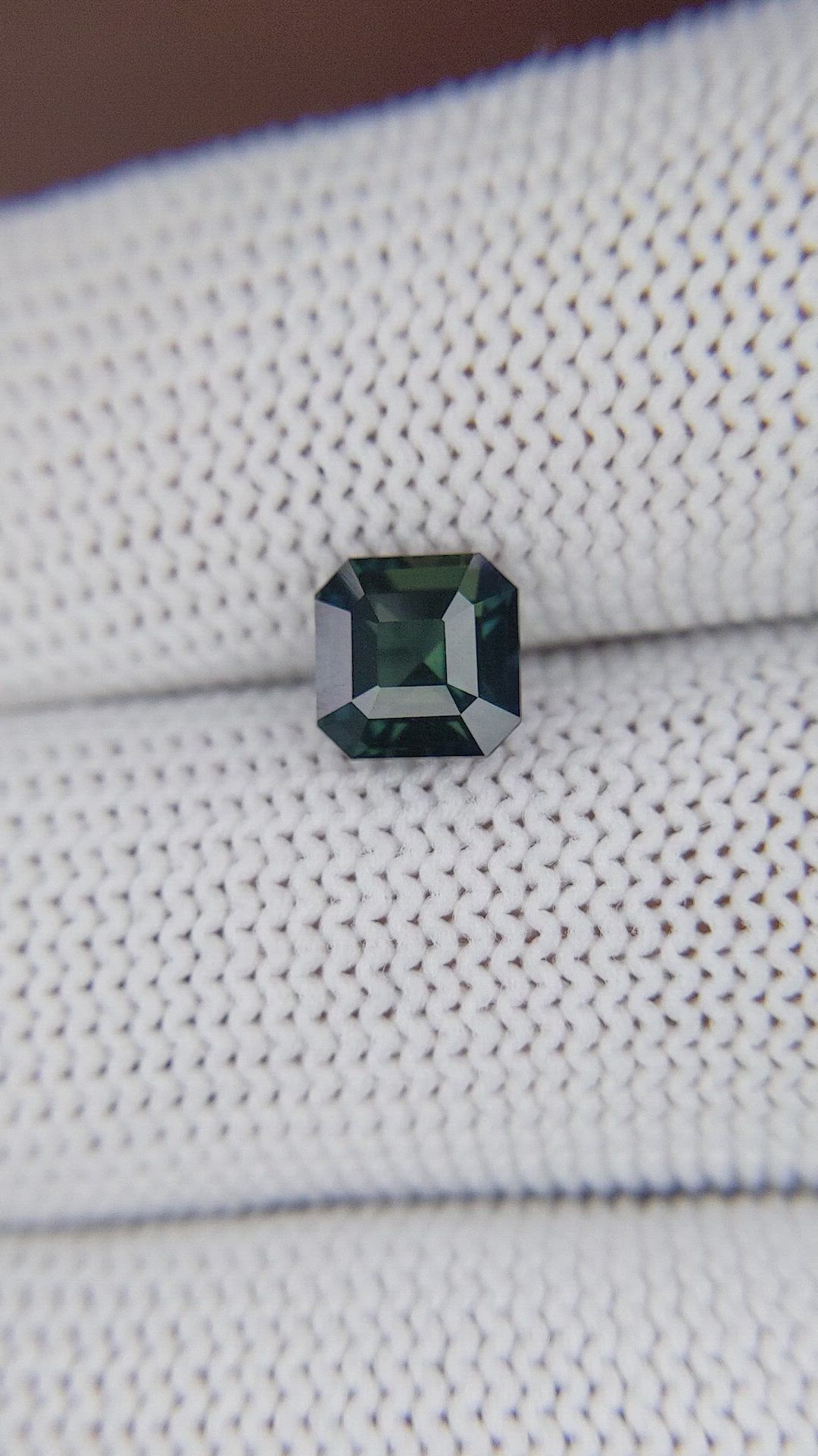 1.56 Ct. Bluish Green Sapphire from Nigeria Size Video