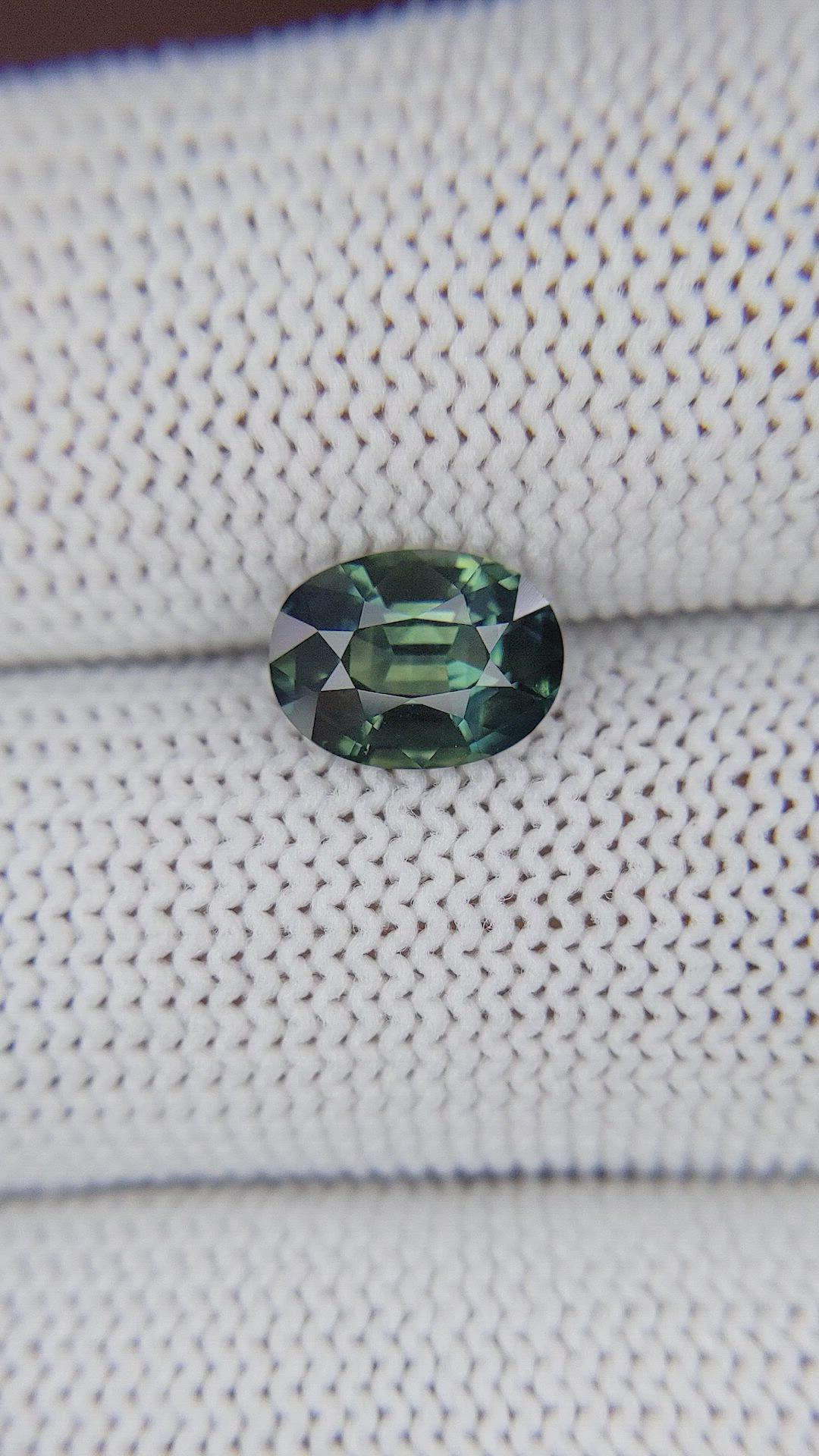 1.84 Ct. Bluish Green Sapphire from Nigeria Size Video