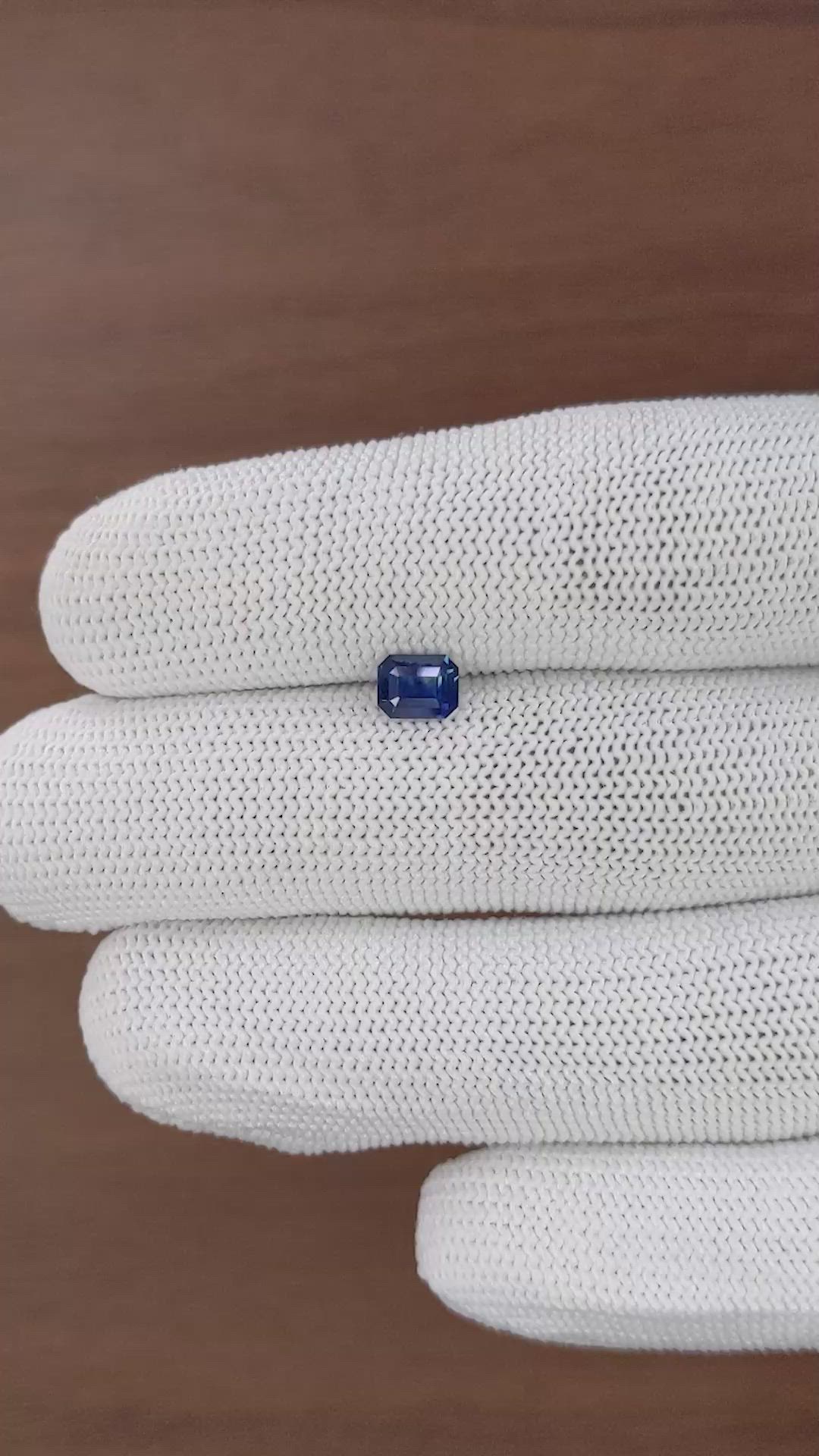0.73 Ct. Blue Sapphire from Nigeria Size Video