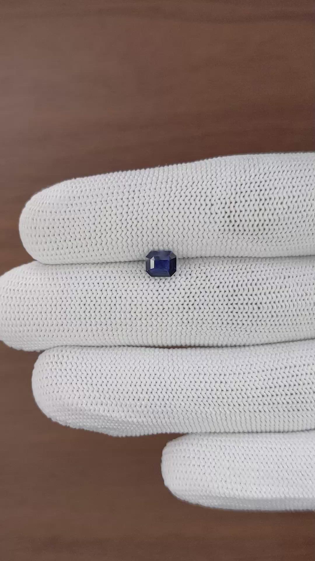 0.93 Ct. Blue Sapphire from Nigeria Size Video