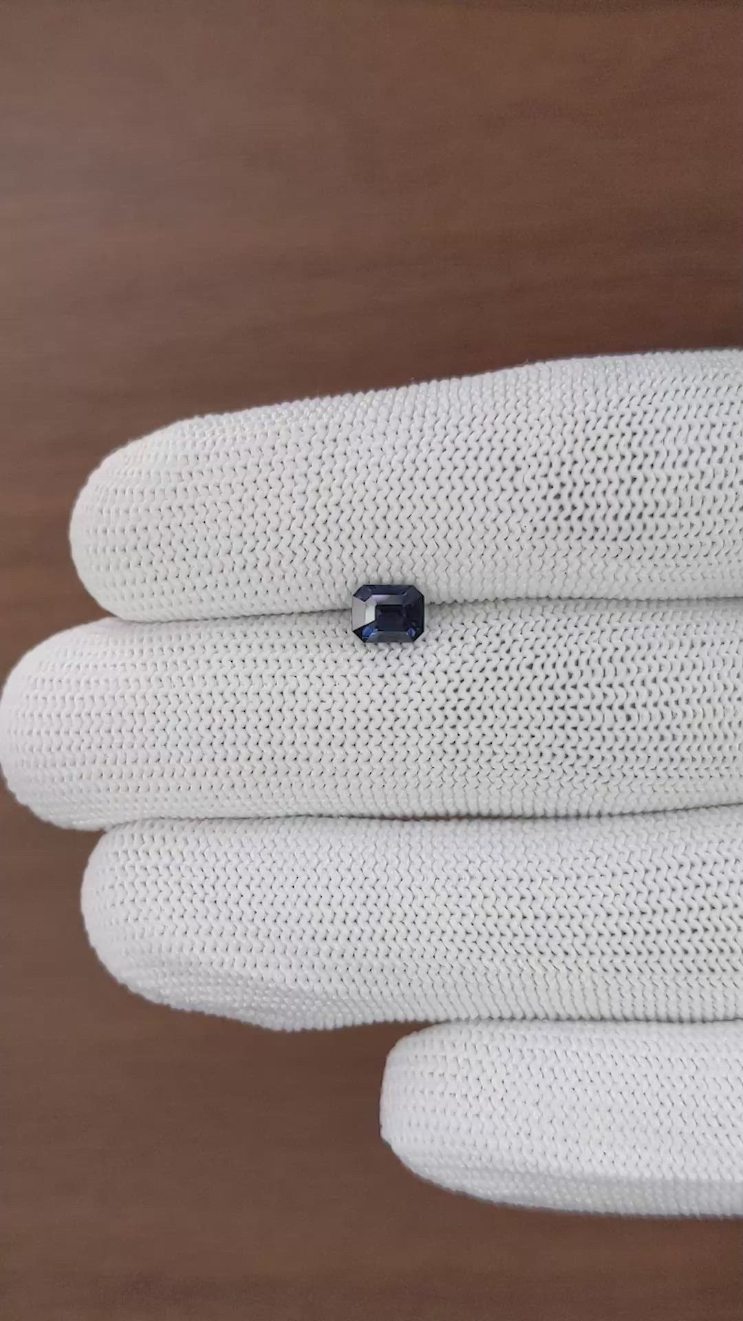 0.85 Ct. Blue Sapphire from Nigeria Size Video