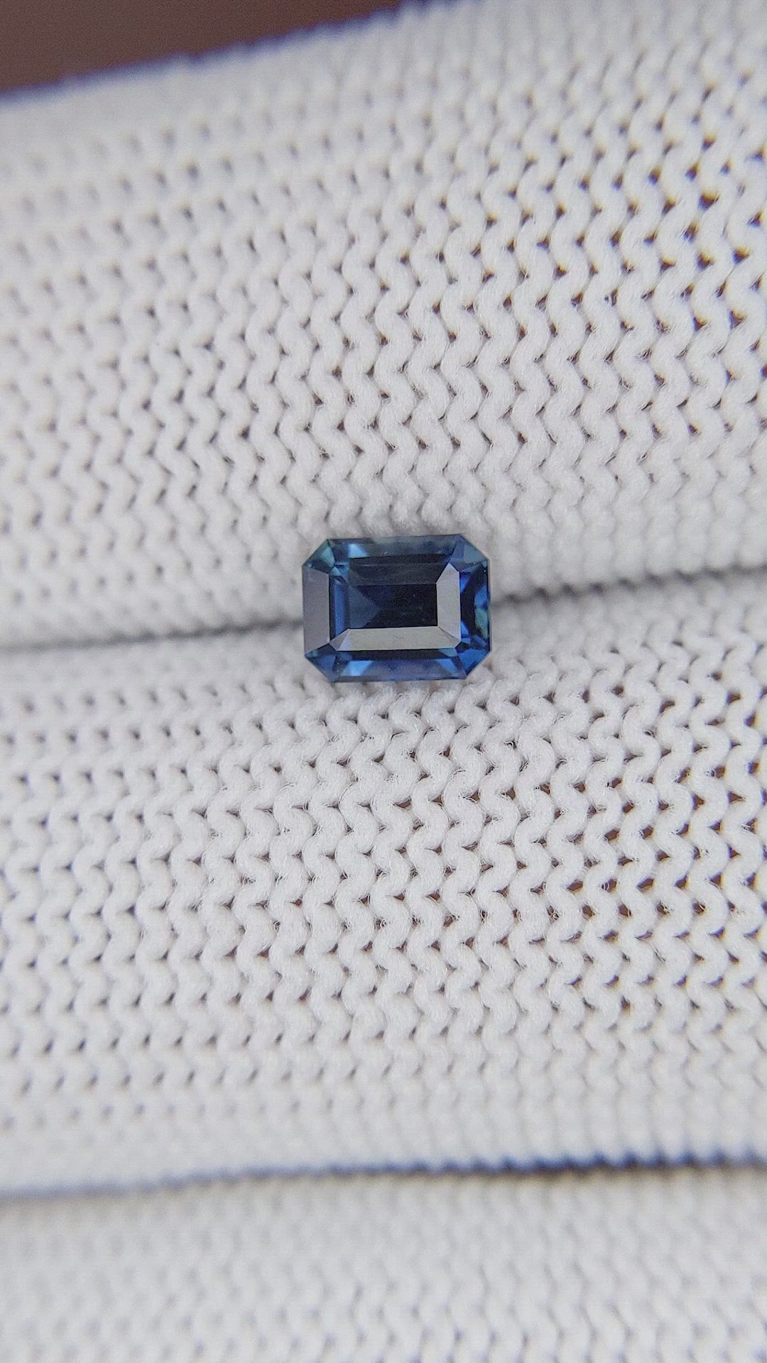 0.78 Ct. Greenish Blue Sapphire from Nigeria Size Video