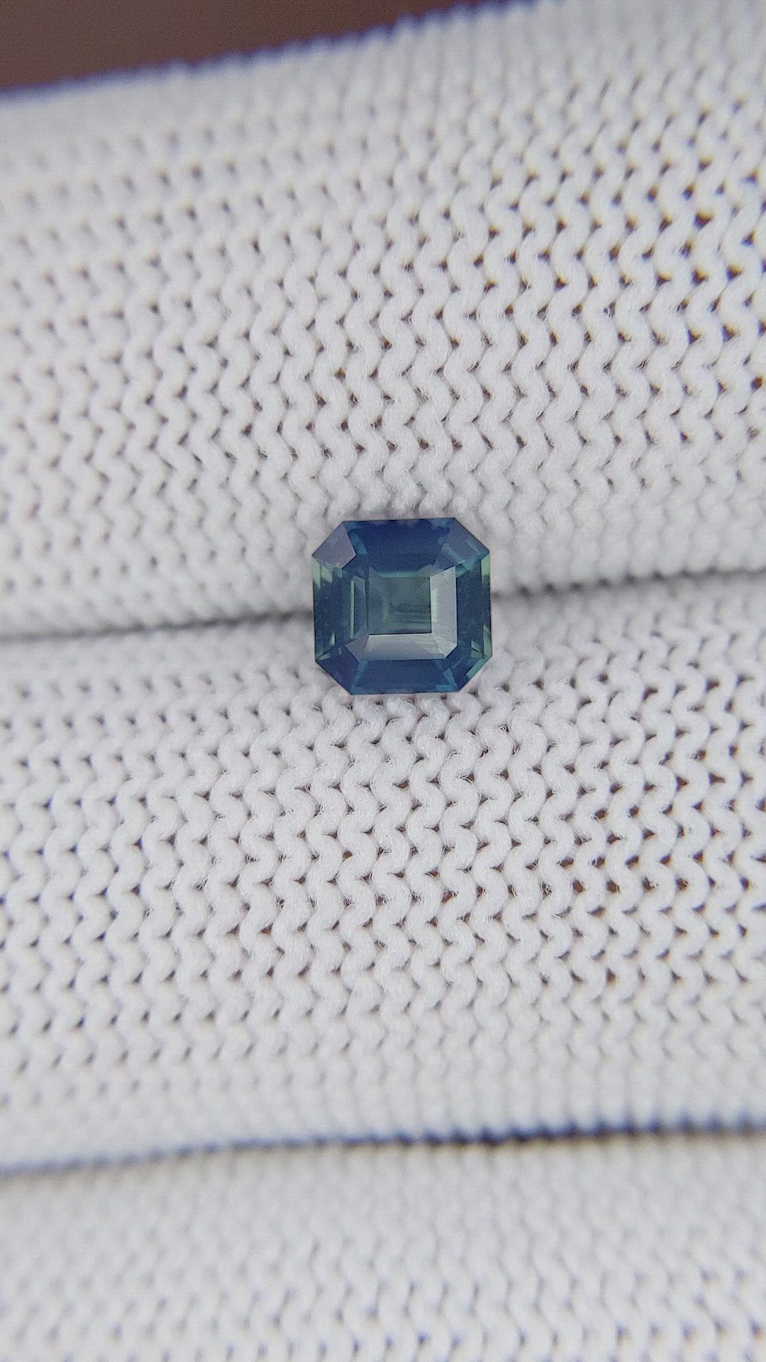 0.84 Ct. Greenish Blue Sapphire from Nigeria Size Video