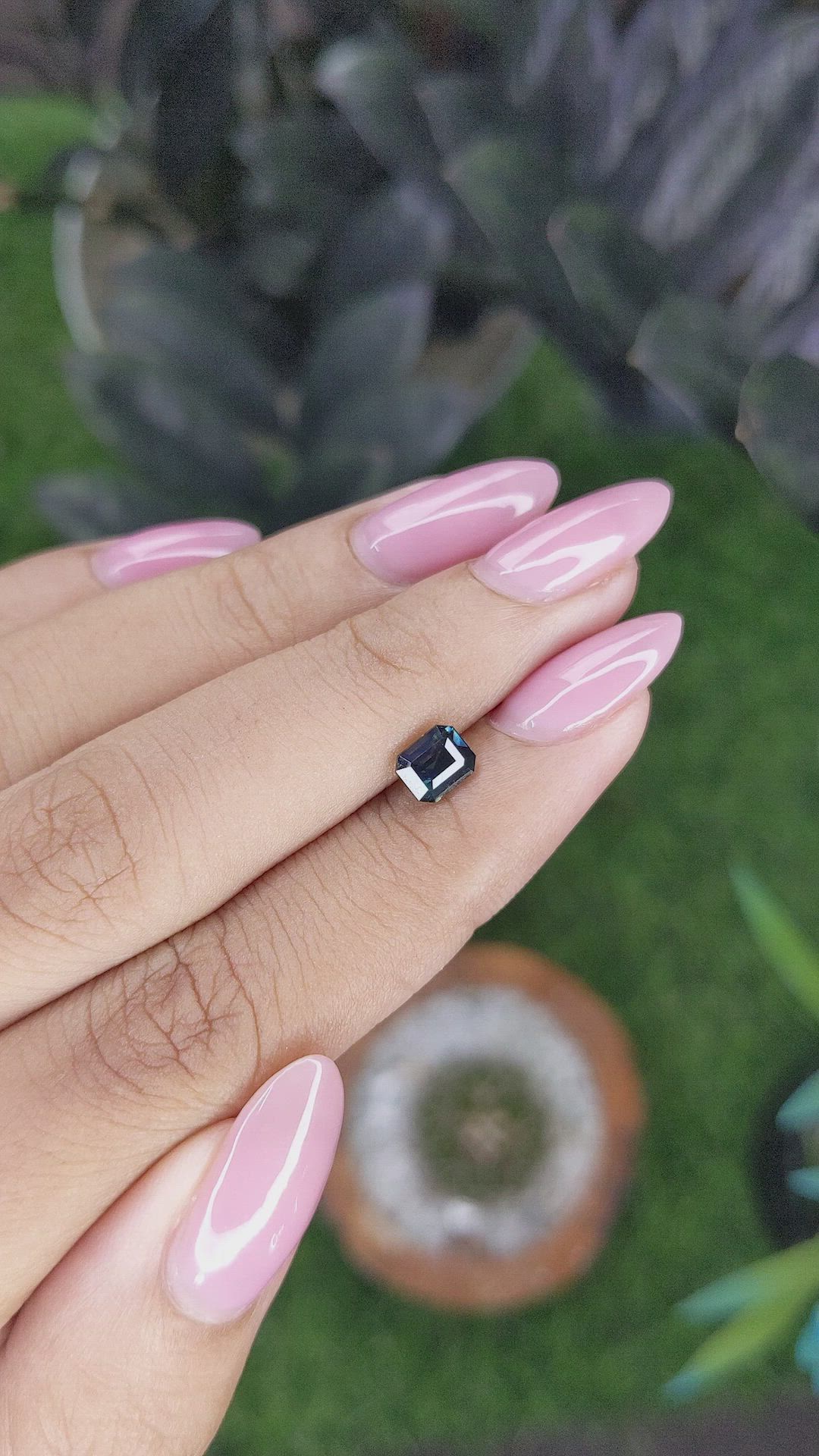 1.00 Ct. Greenish Blue Sapphire from Nigeria Size Video