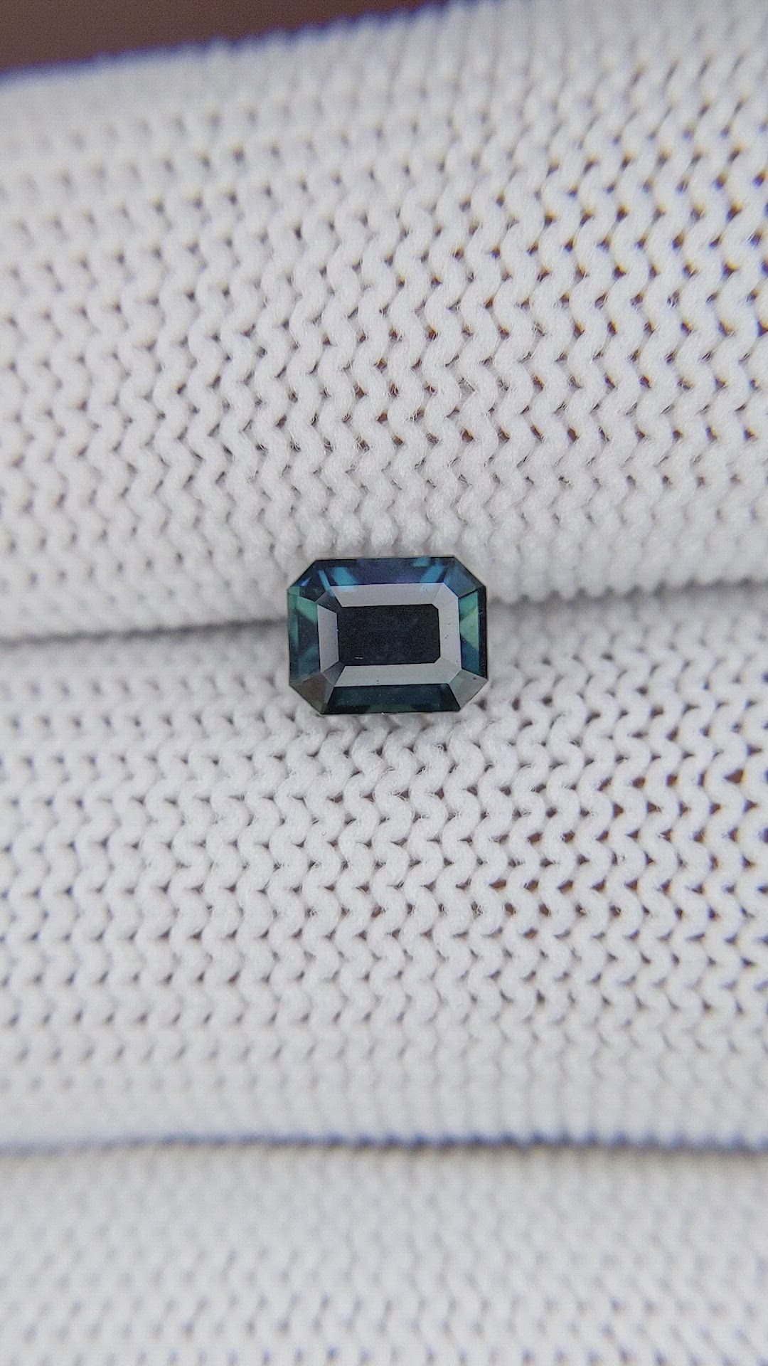 1.04 Ct. Greenish Blue Sapphire from Nigeria Size Video