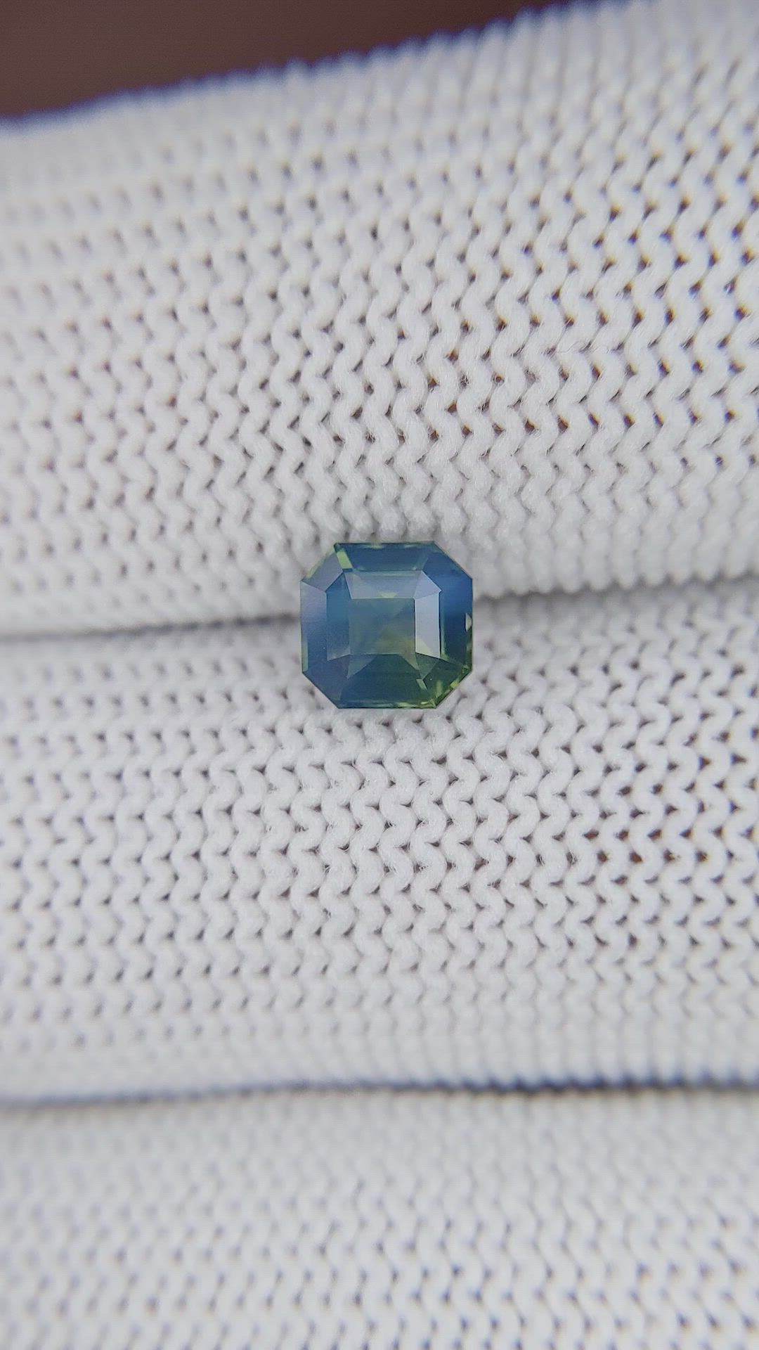1.02 Ct. Greenish Blue Sapphire from Nigeria Size Video