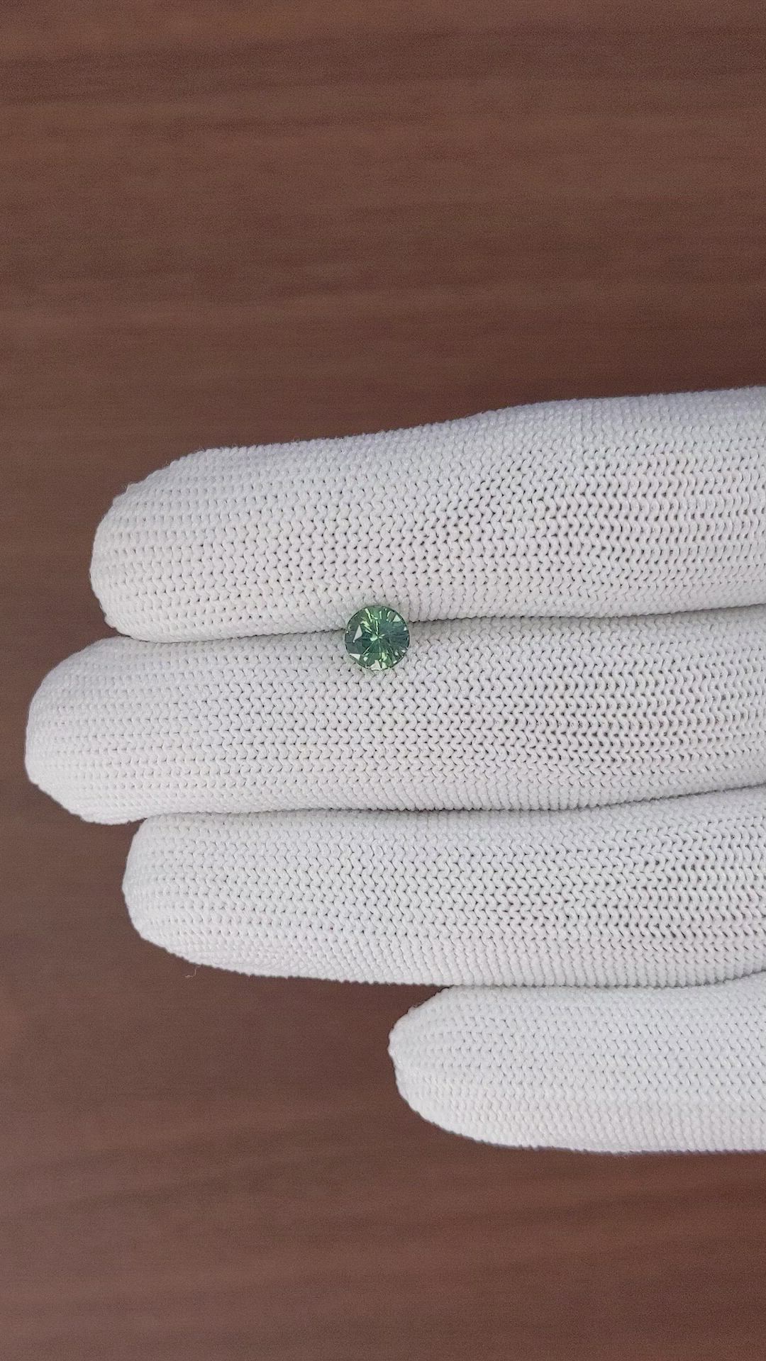 1.12 Ct. Yellowish Green Sapphire from Madagascar Size Video