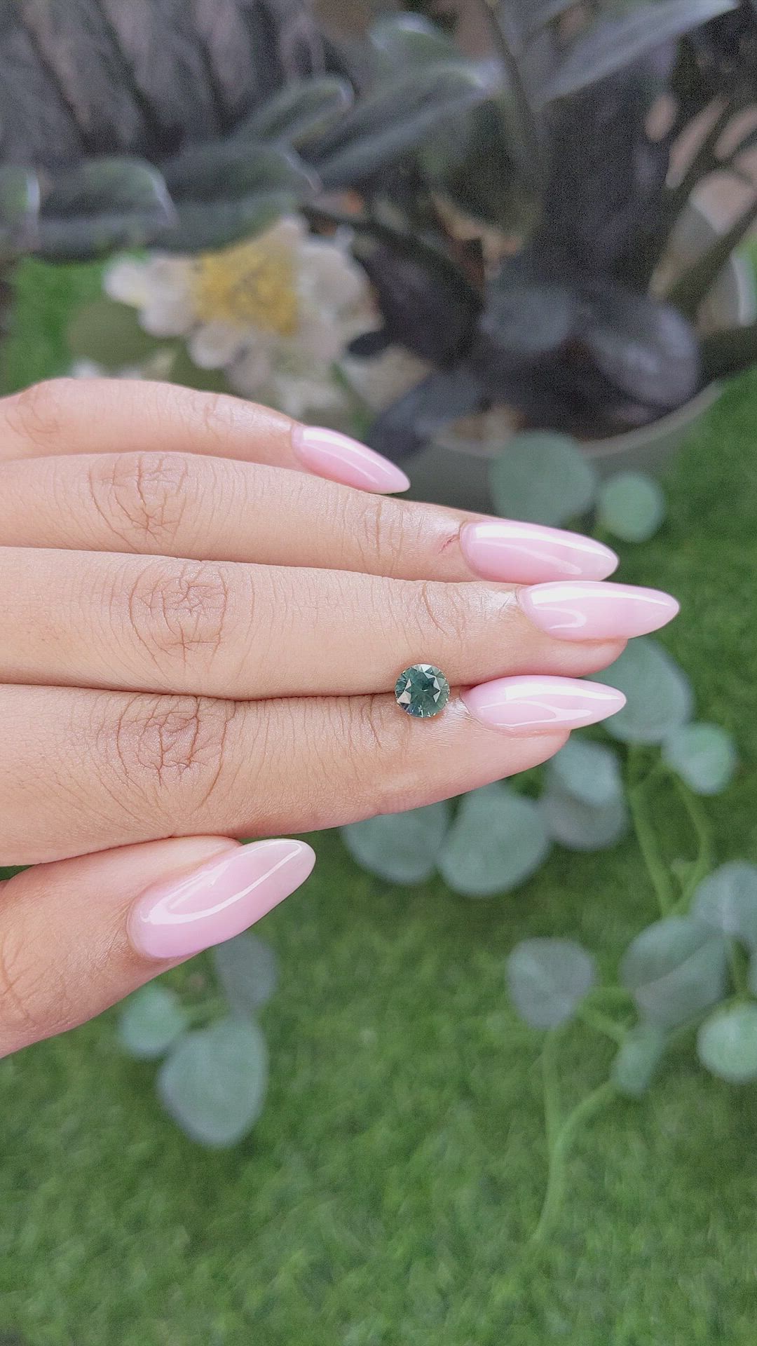 1.12 Ct. Yellowish Green Sapphire from Madagascar Size Video